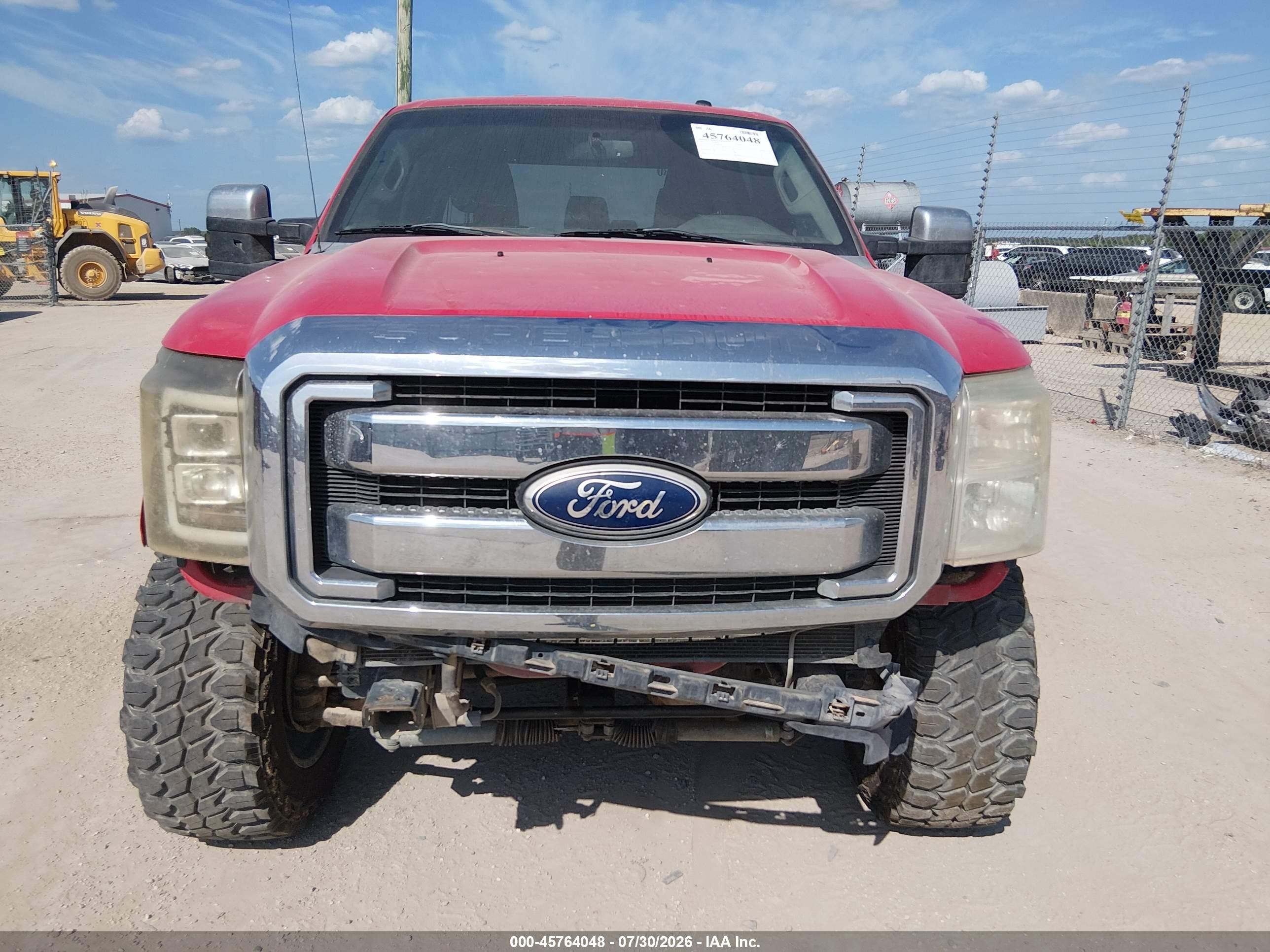 2011 Ford F-250 Xlt Red vin: 1FT7W2BT3BEA87978
