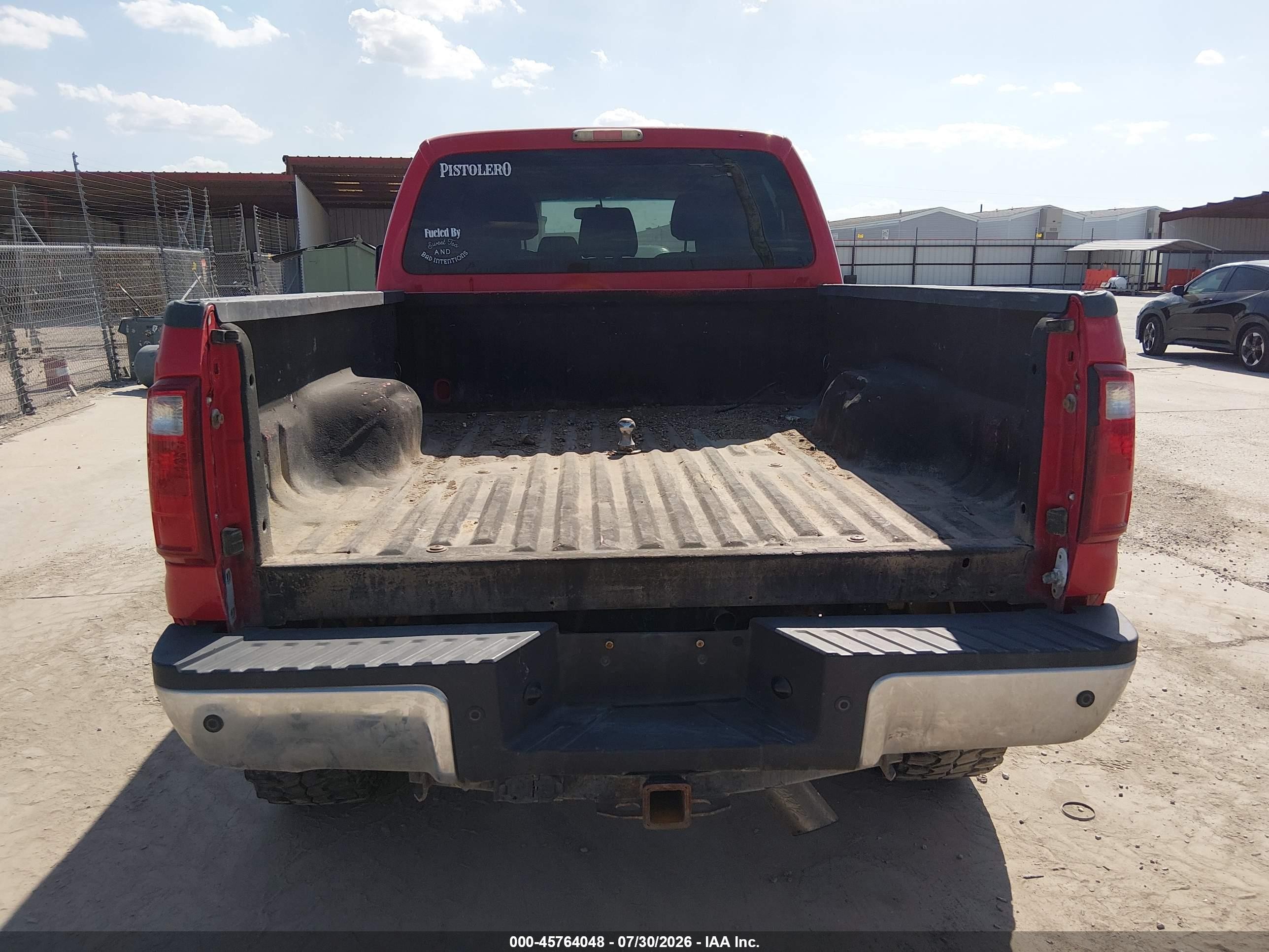 2011 Ford F-250 Xlt Red vin: 1FT7W2BT3BEA87978