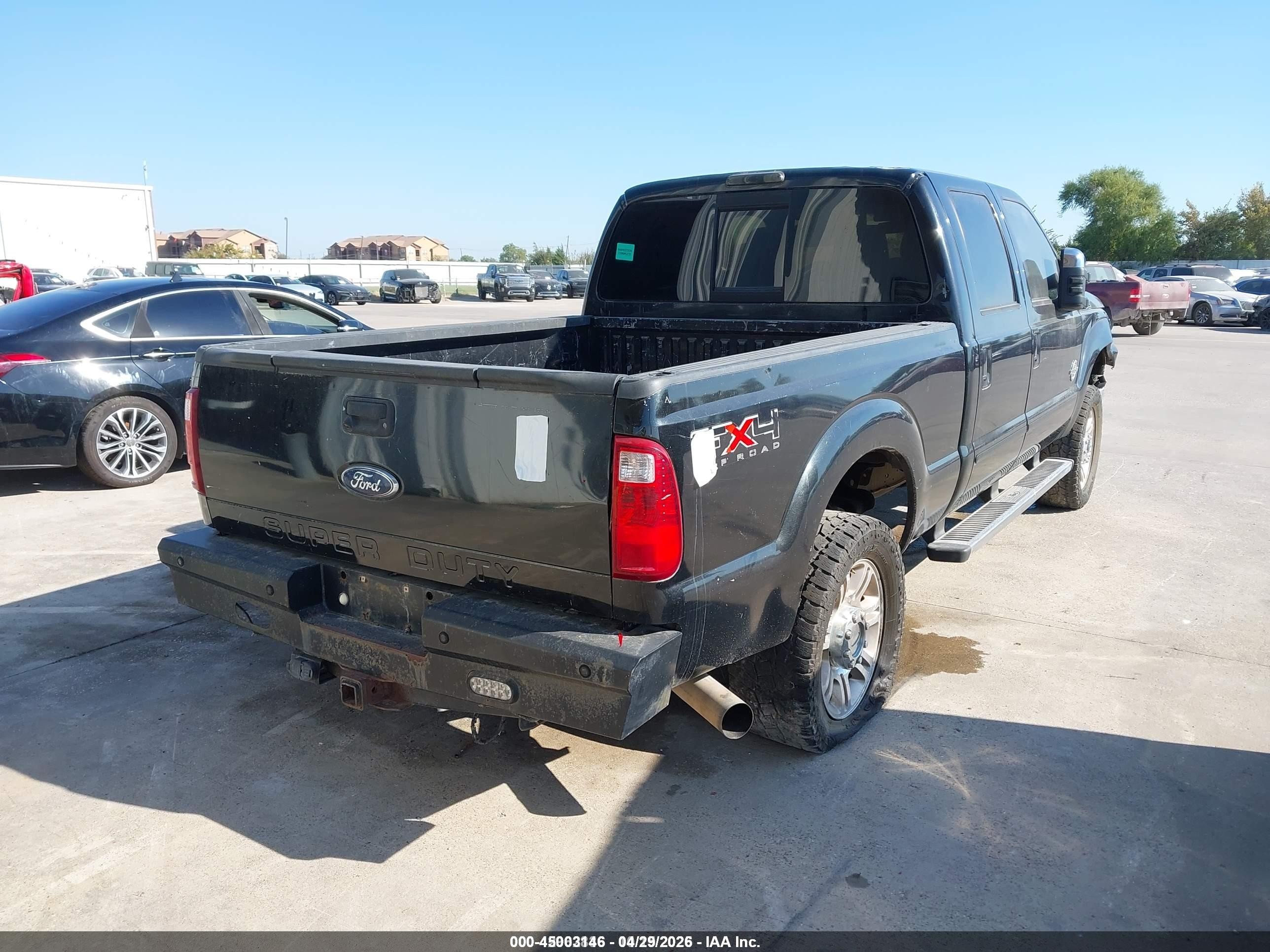 2011 Ford F-250 Lariat Black vin: 1FT7W2BT3BEB36452