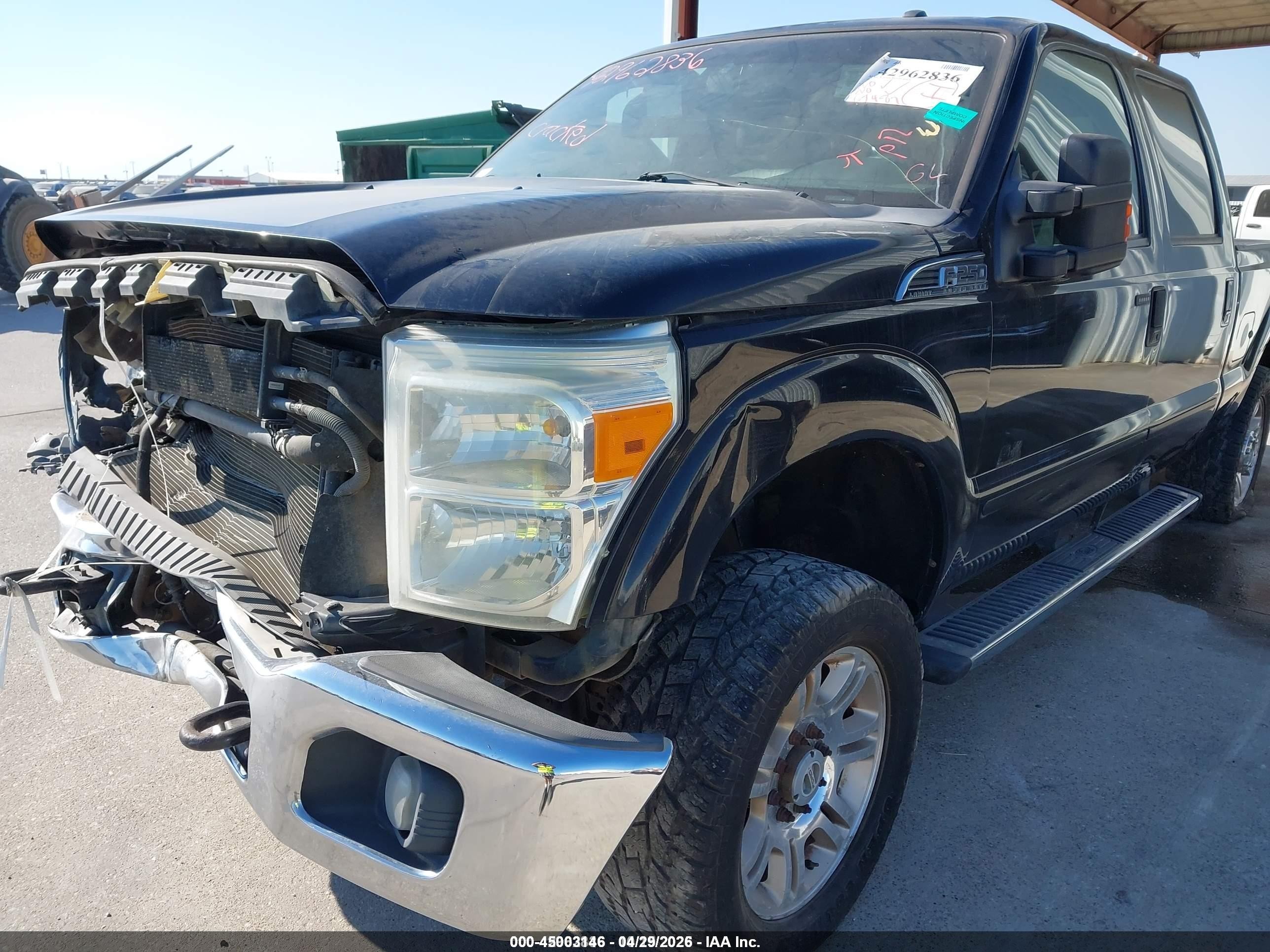 2011 Ford F-250 Lariat Black vin: 1FT7W2BT3BEB36452