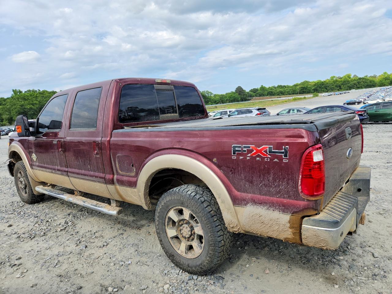 2011 Ford F250 Super Duty Burgundy vin: 1FT7W2BT3BEB36774