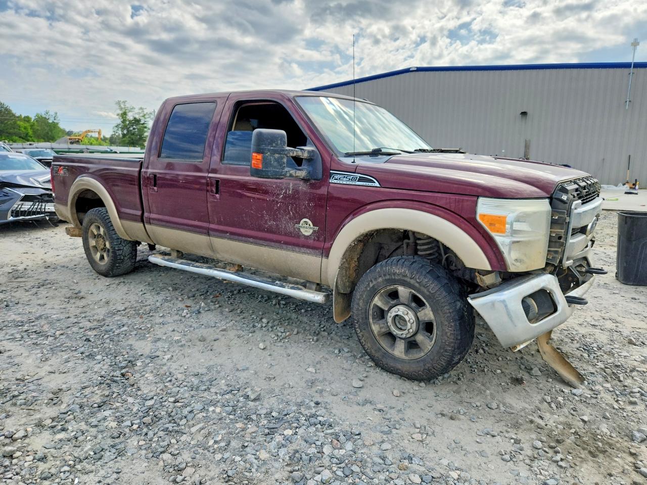 2011 Ford F250 Super Duty Burgundy vin: 1FT7W2BT3BEB36774