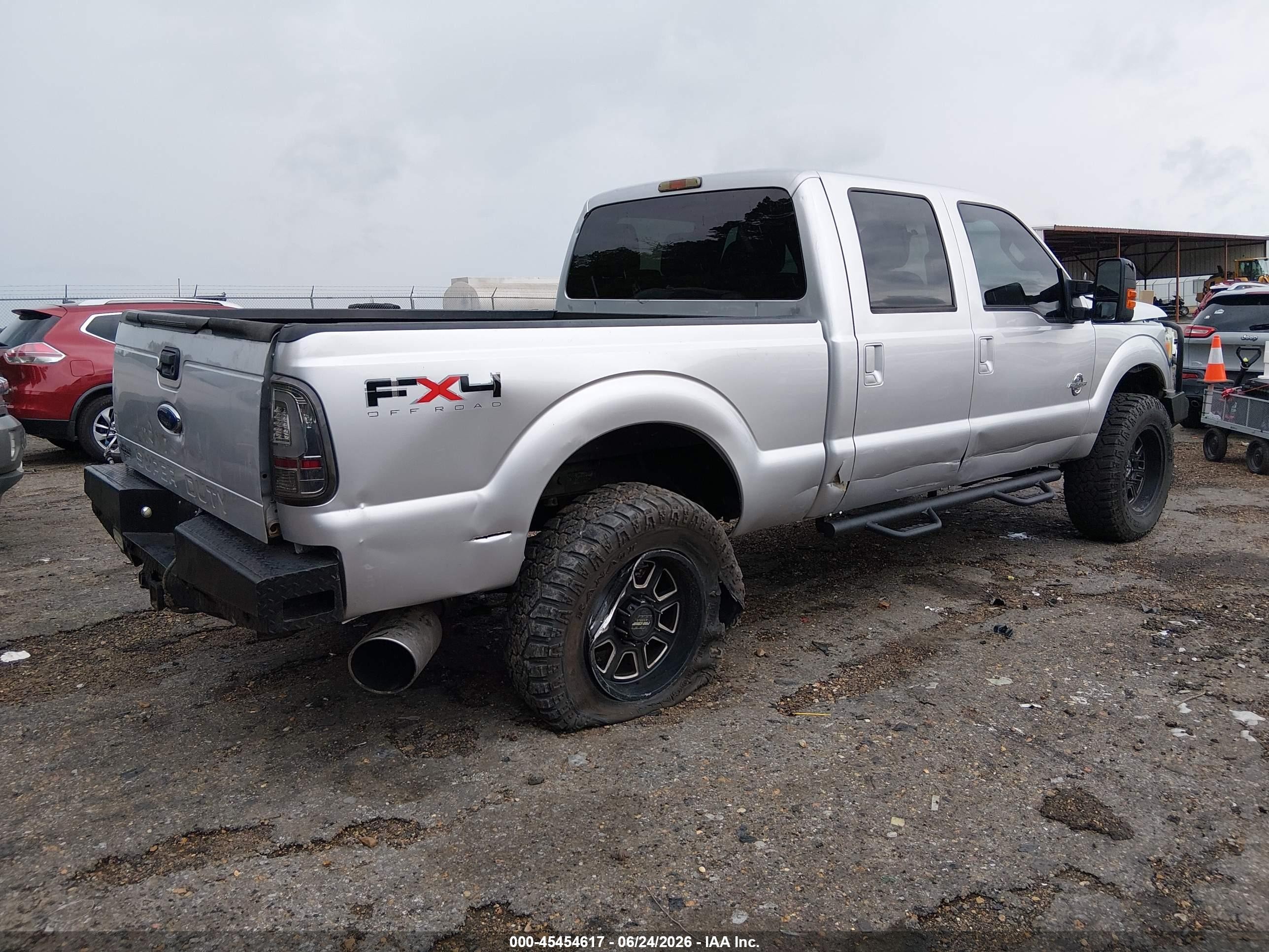 2011 Ford Super Duty F-250 Srw Lariat Silver vin: 1FT7W2BT3BEB65207