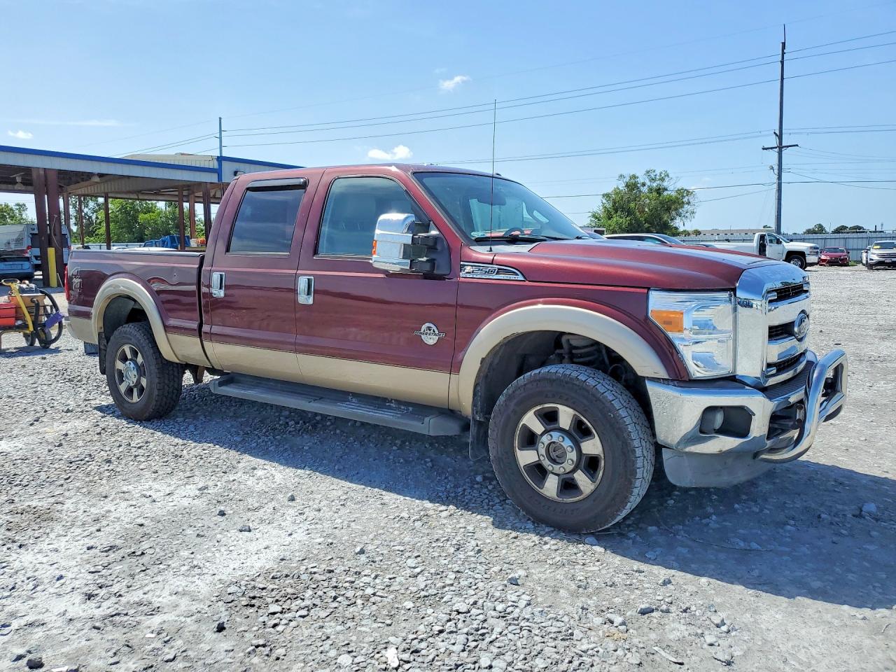 2011 Ford F250 Super Duty Burgundy vin: 1FT7W2BT3BEB67894