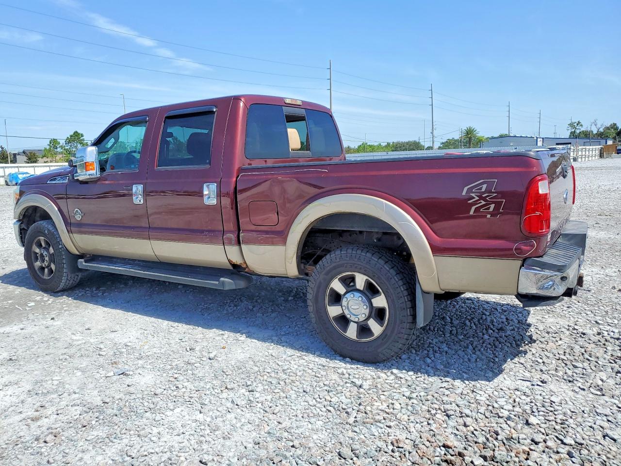 2011 Ford F250 Super Duty Burgundy vin: 1FT7W2BT3BEB67894