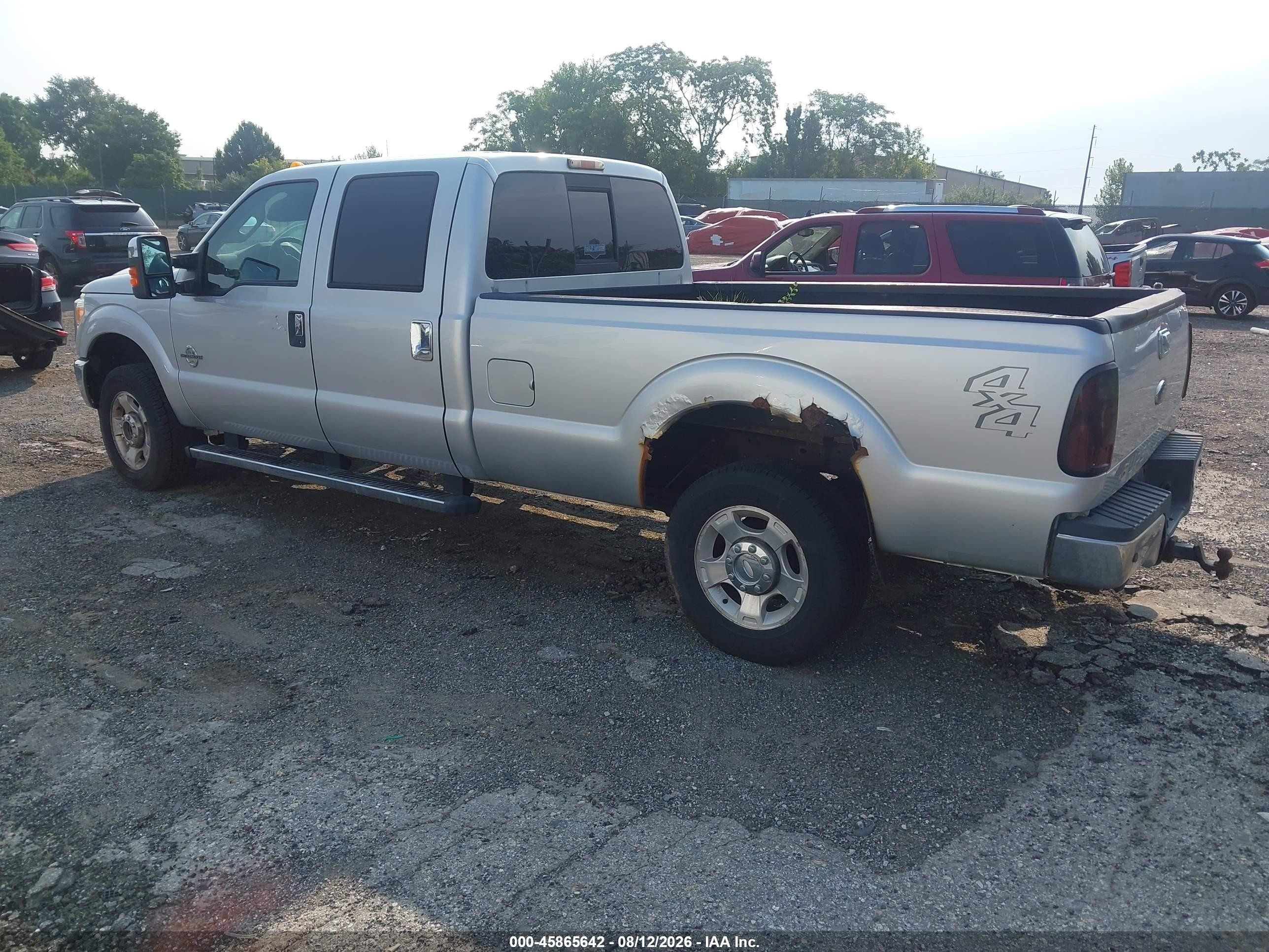 2011 Ford F-250 Xlt Silver vin: 1FT7W2BT3BEB71248