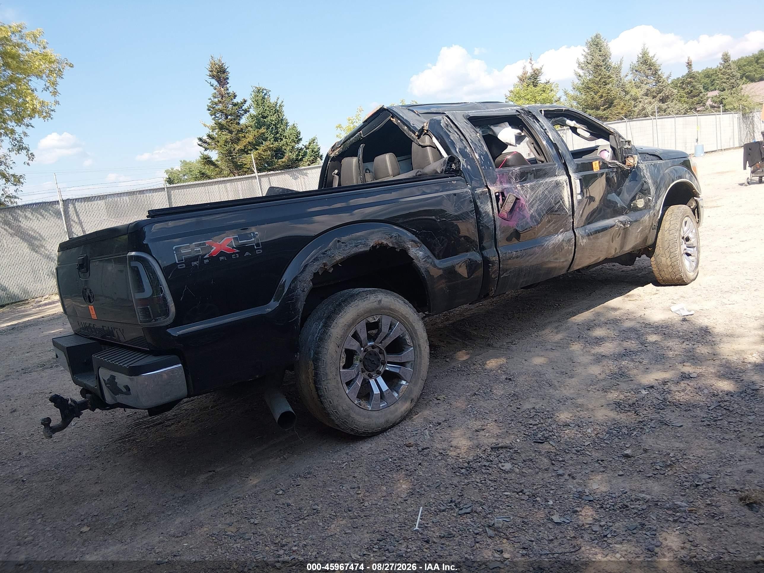 2011 Ford F-250 Lariat Black vin: 1FT7W2BT3BEC44280