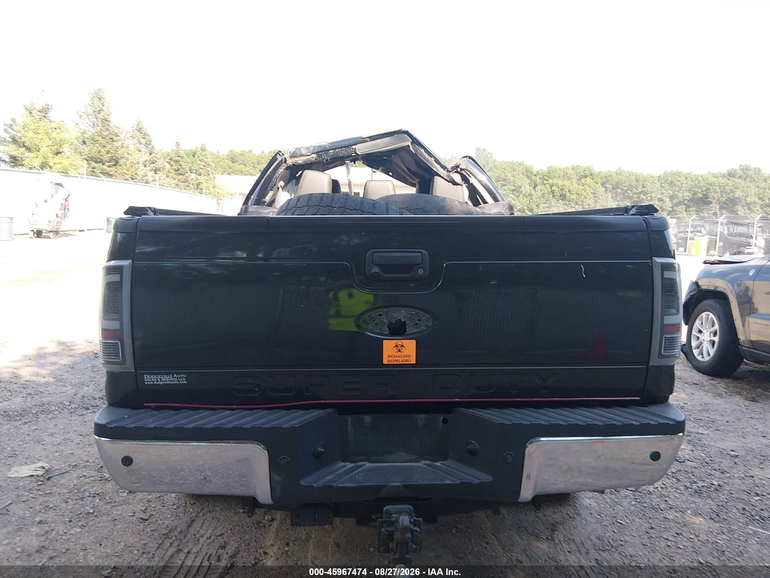 2011 Ford F-250 Lariat Black vin: 1FT7W2BT3BEC44280