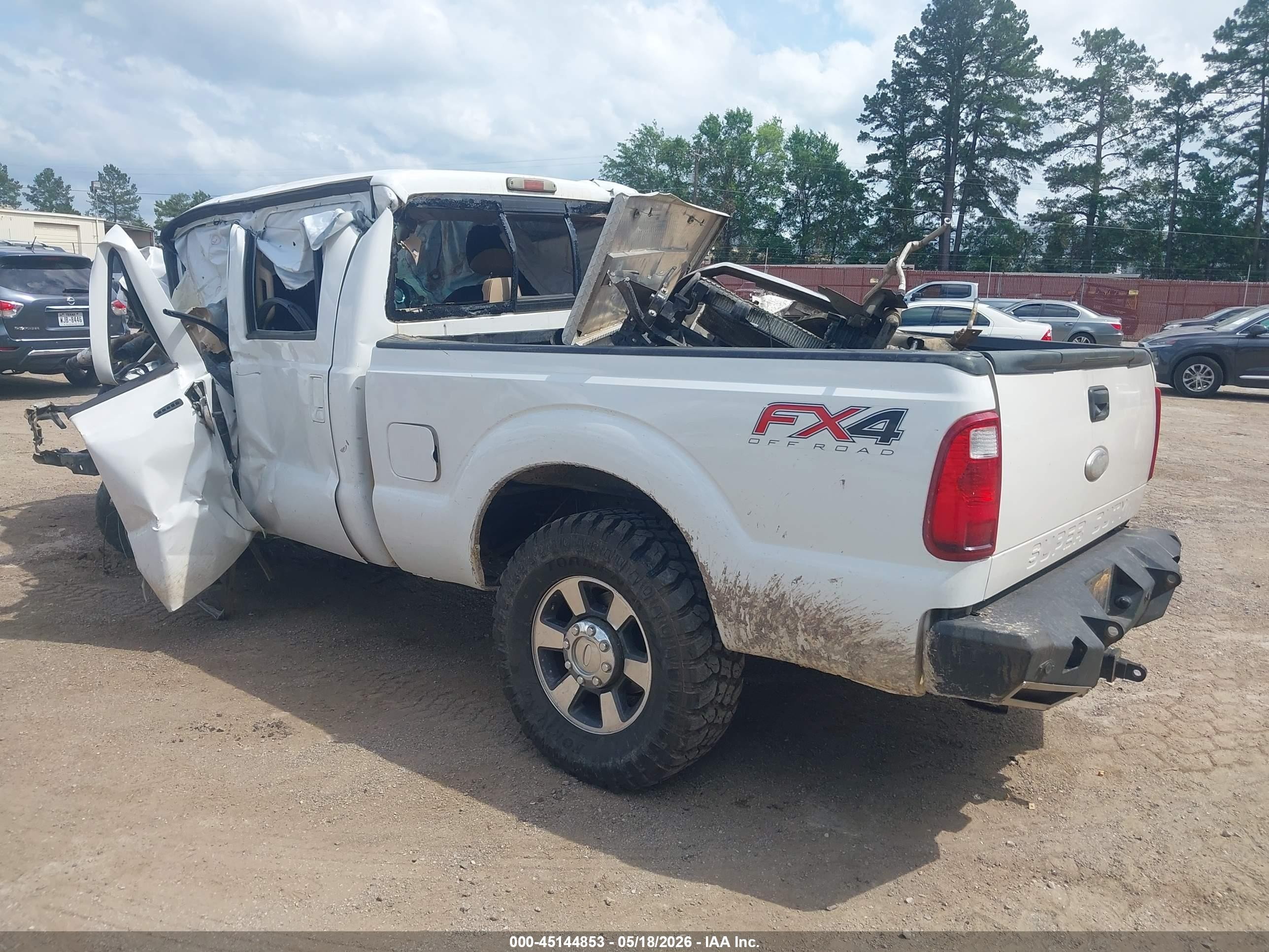 2012 Ford F-250 Lariat Белый vin: 1FT7W2BT3CEB24190