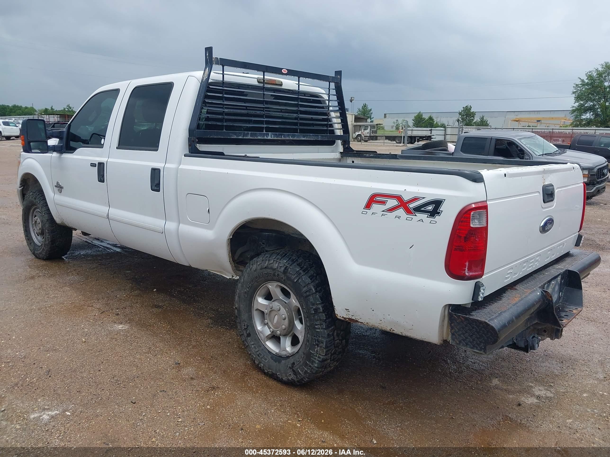 2013 Ford F-250 Xlt White vin: 1FT7W2BT3DEA03080