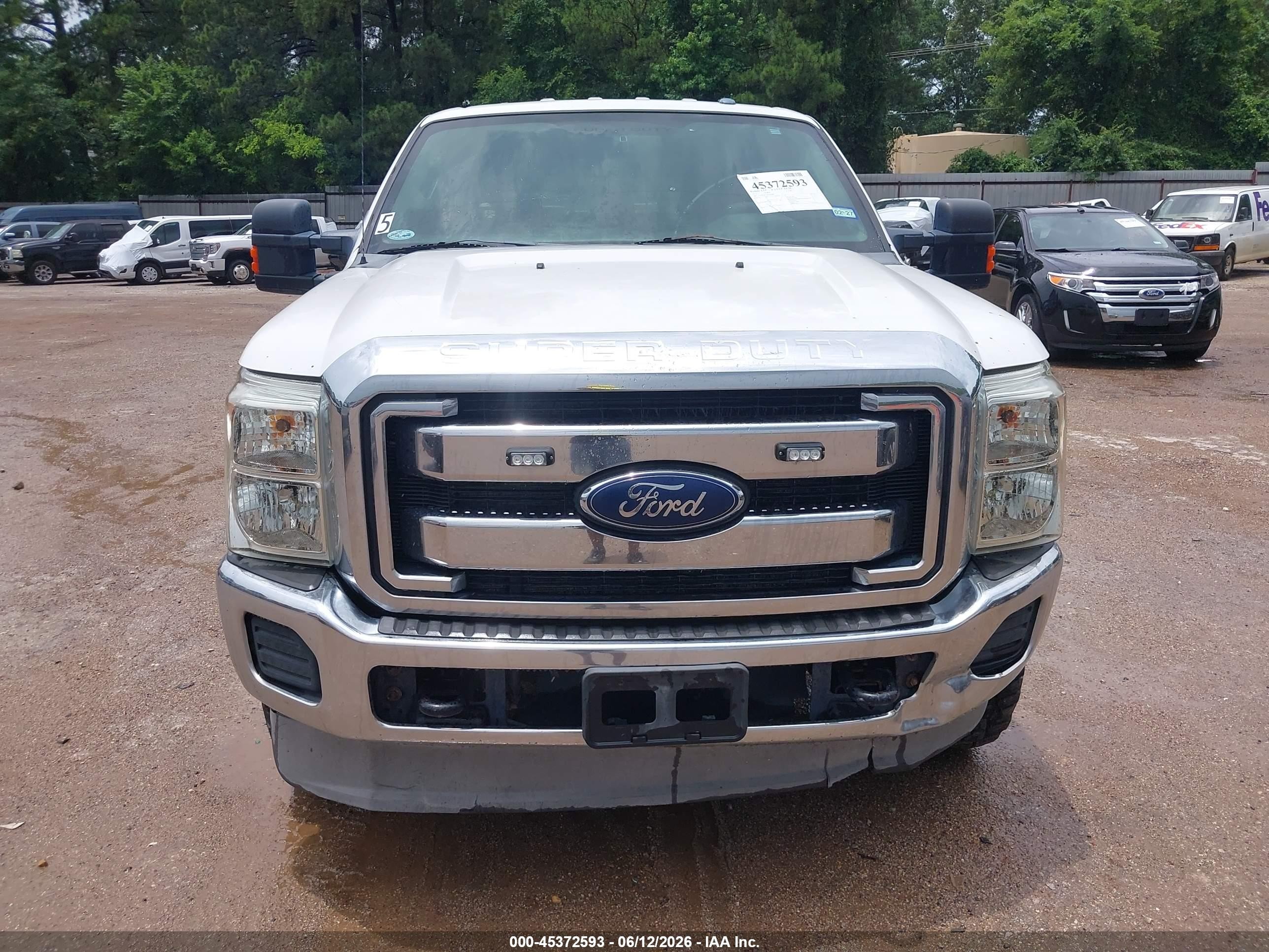 2013 Ford F-250 Xlt White vin: 1FT7W2BT3DEA03080