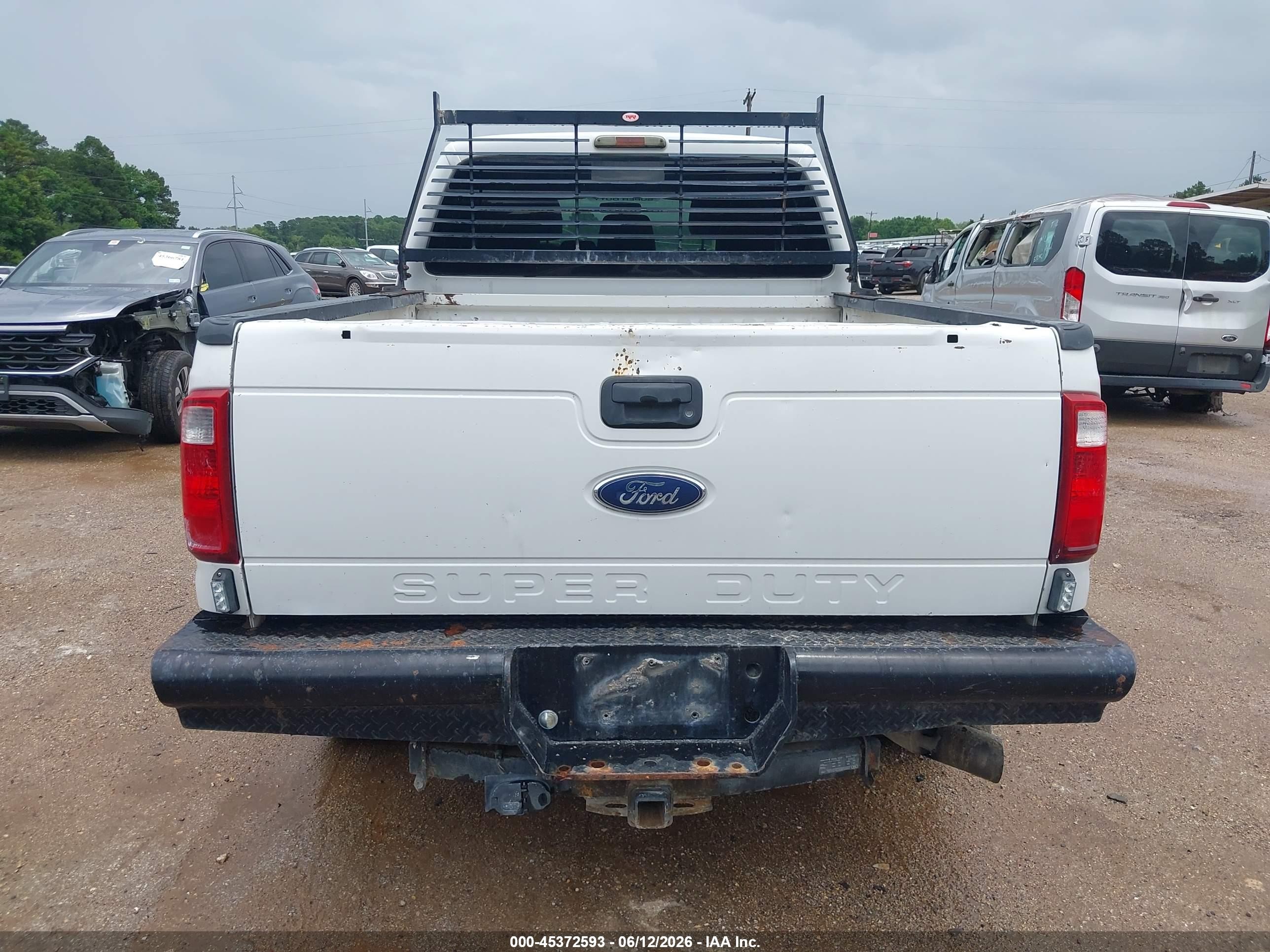 2013 Ford F-250 Xlt White vin: 1FT7W2BT3DEA03080