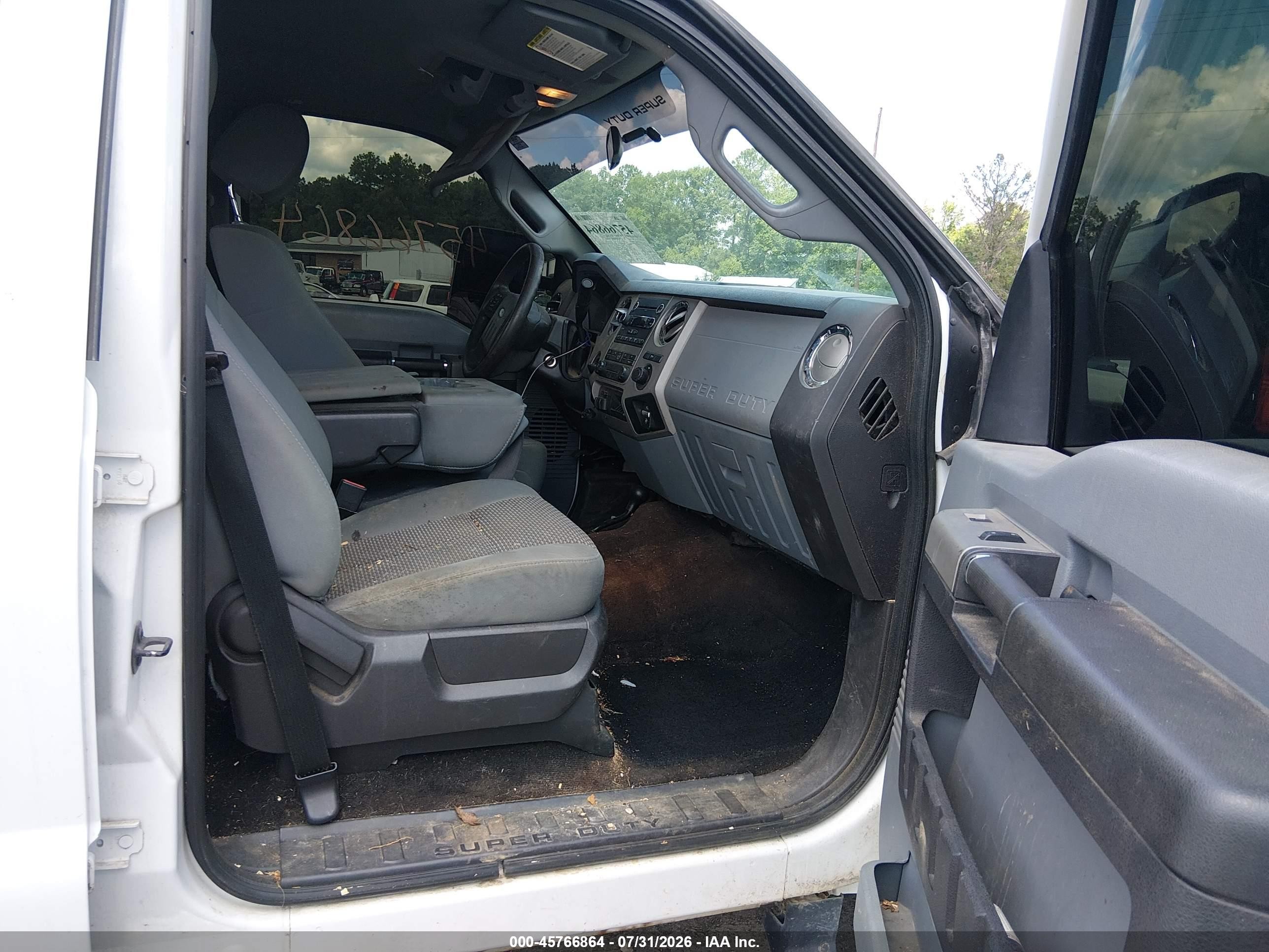 2013 Ford Super Duty F-250 Srw Xlt White vin: 1FT7W2BT3DEA61805