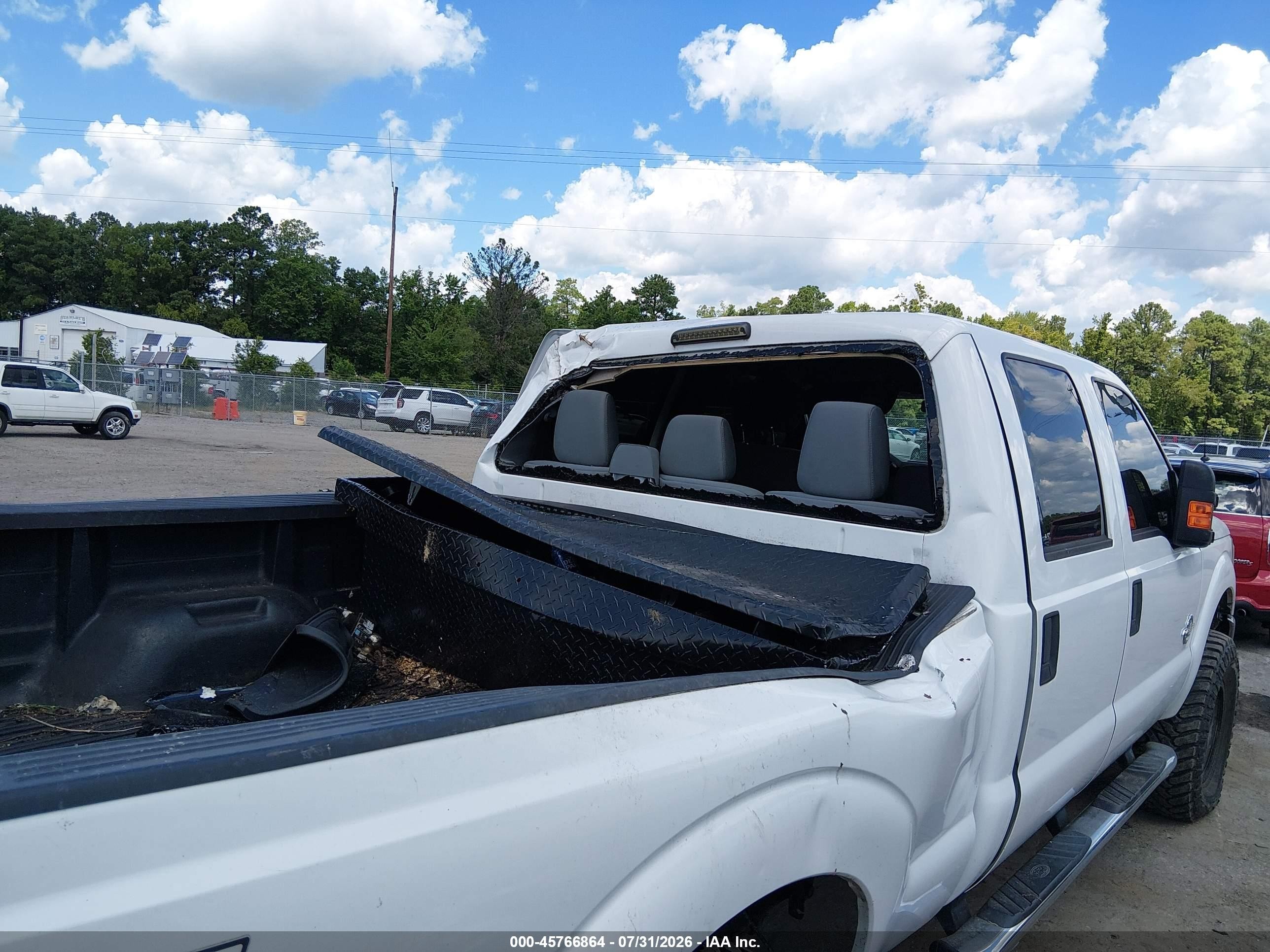 2013 Ford Super Duty F-250 Srw Xlt White vin: 1FT7W2BT3DEA61805
