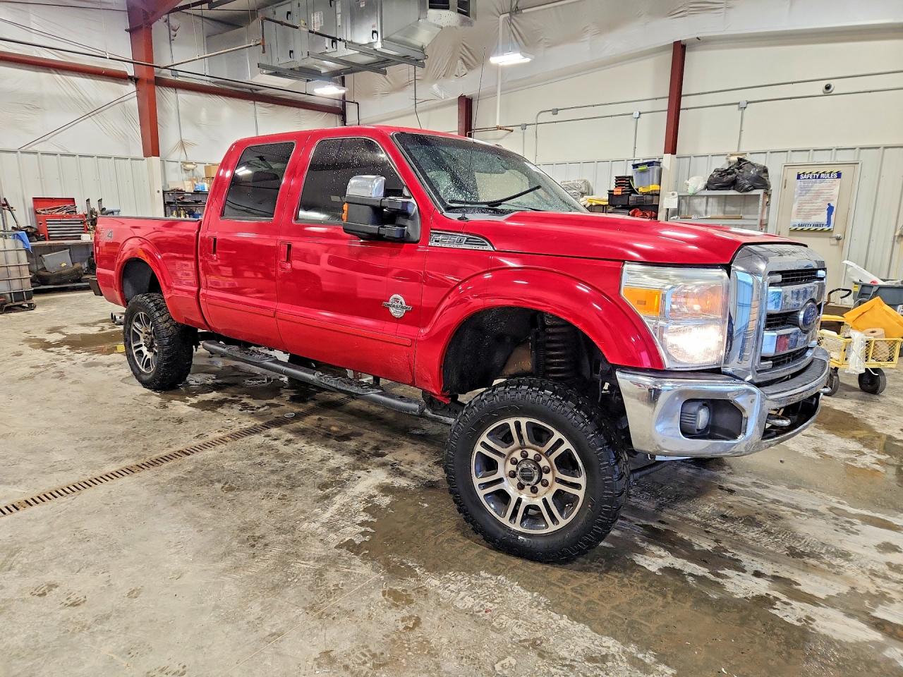 2013 Ford F250 Super Duty Red vin: 1FT7W2BT3DEB28256