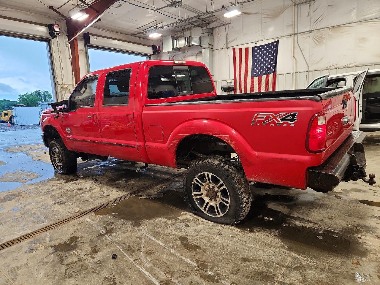 2013 Ford F250 Super Duty Red vin: 1FT7W2BT3DEB28256