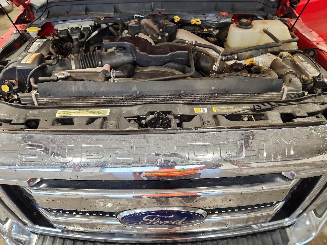 2013 Ford F250 Super Duty Red vin: 1FT7W2BT3DEB28256