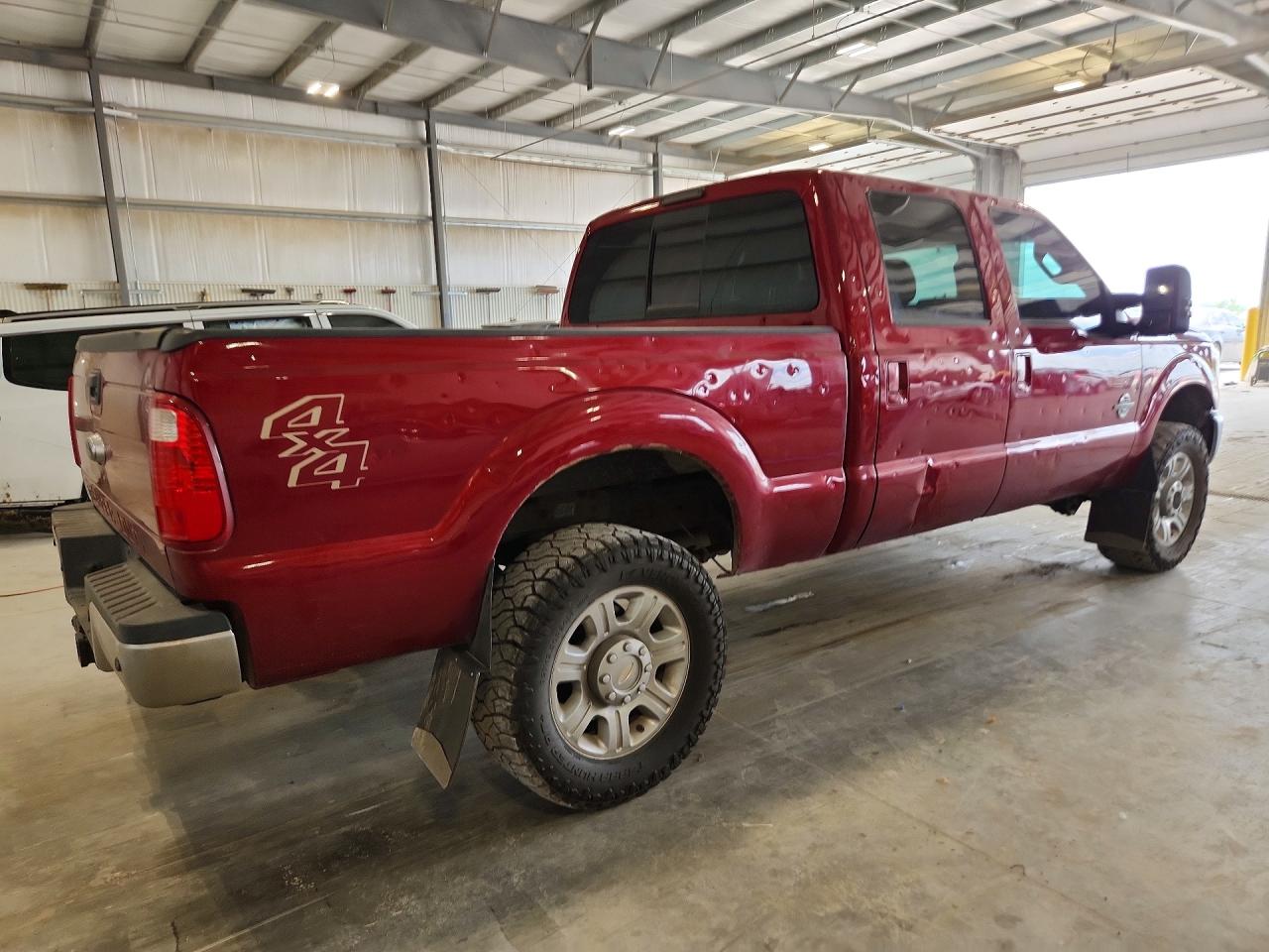2014 Ford F250 Super Duty Red vin: 1FT7W2BT3EEA53639