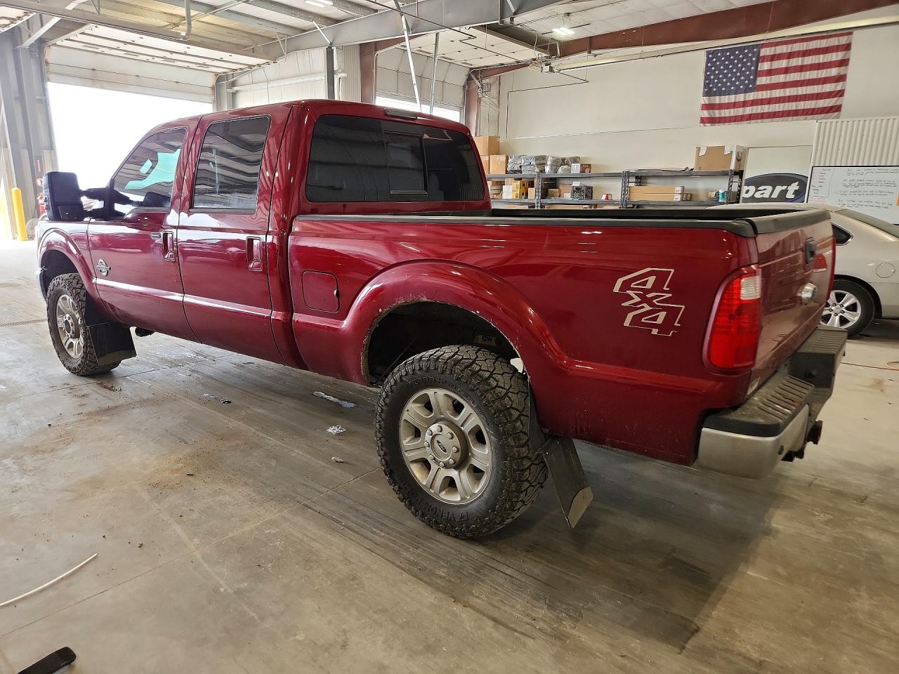 2014 Ford F250 Super Duty Red vin: 1FT7W2BT3EEA53639