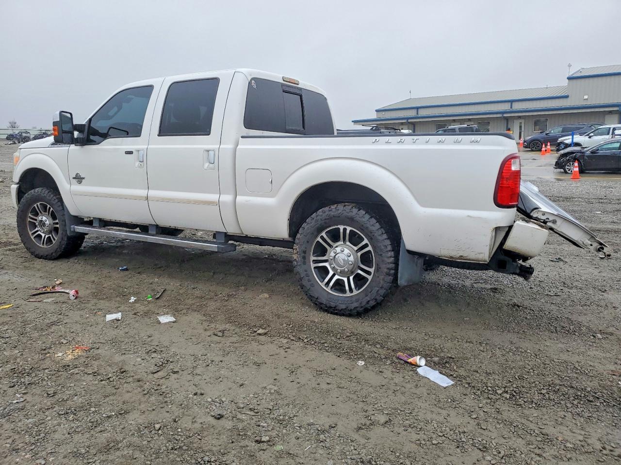 2014 Ford F250 Super Duty White vin: 1FT7W2BT3EEA64639