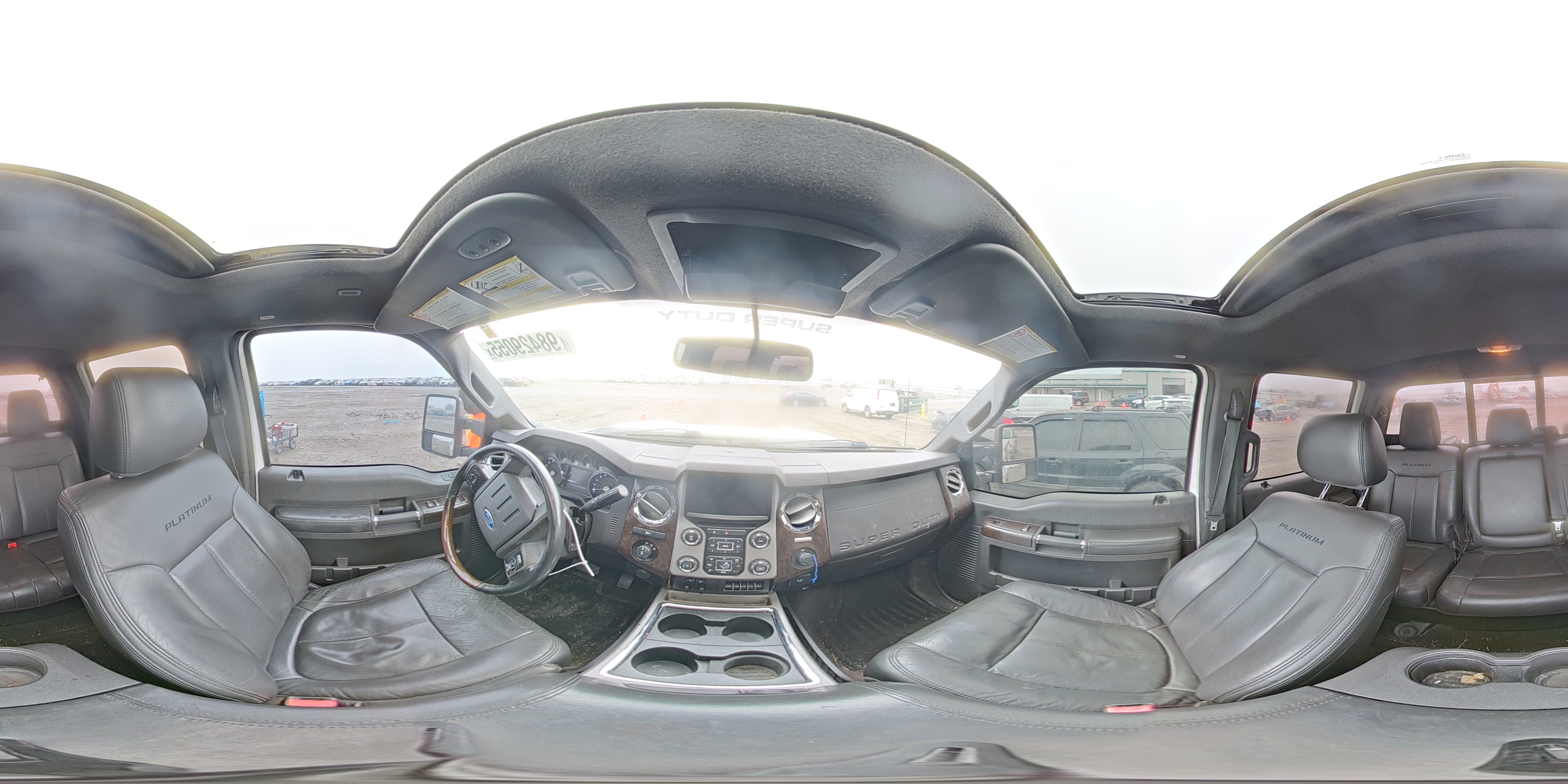 2014 Ford F250 Super Duty White vin: 1FT7W2BT3EEA64639