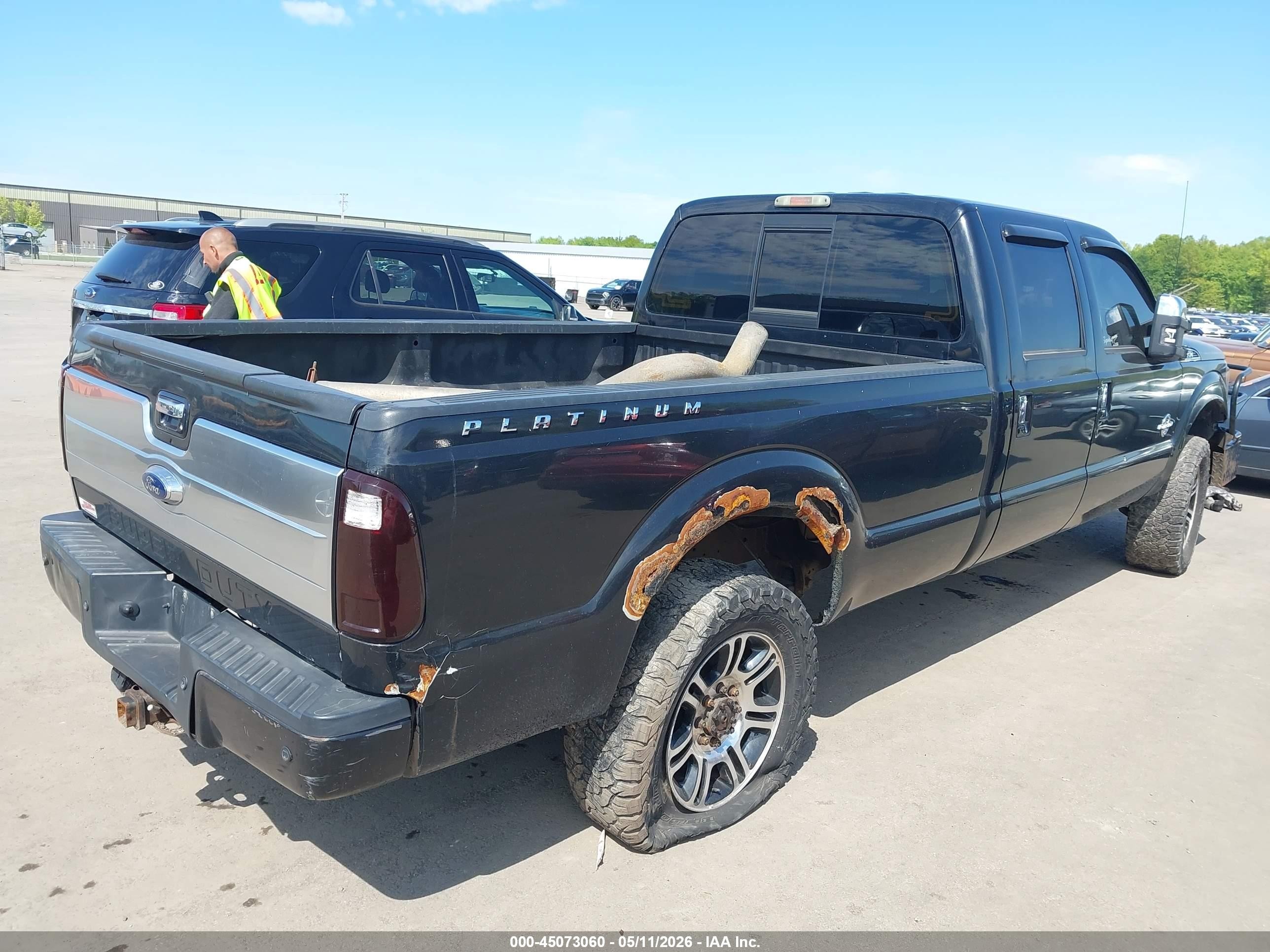 2015 Ford F-250 Lariat Black vin: 1FT7W2BT3FEA38348