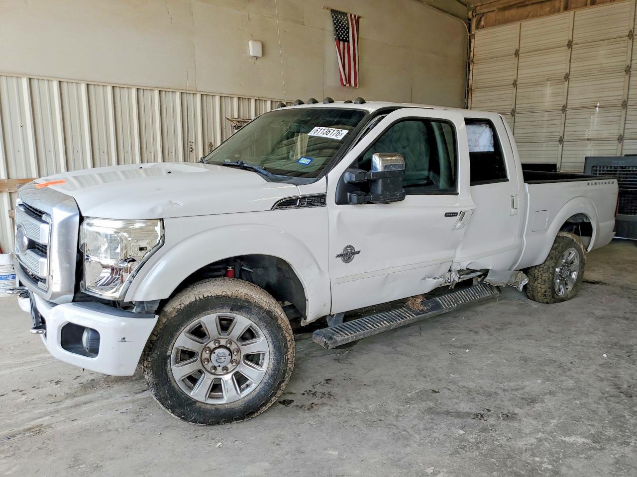 2015 Ford F250 Super Duty Белый vin: 1FT7W2BT3FEB24291