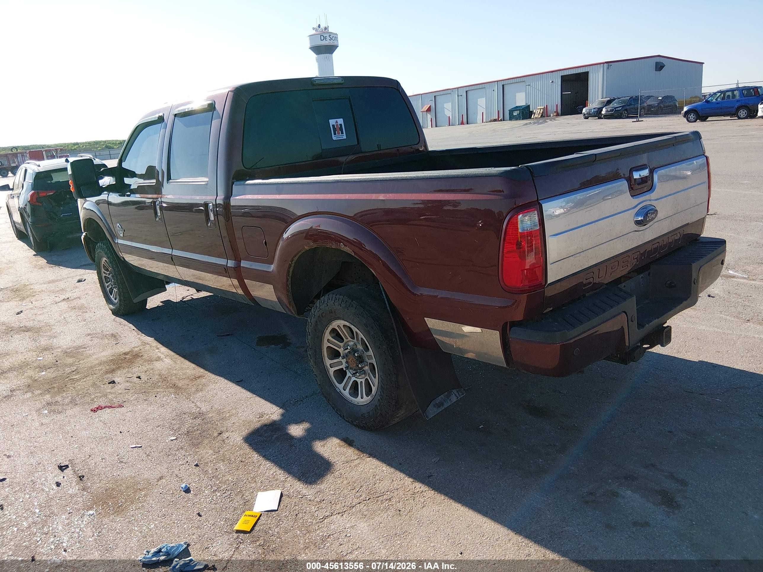 2015 Ford F-250 Lariat Maroon vin: 1FT7W2BT3FEB80859