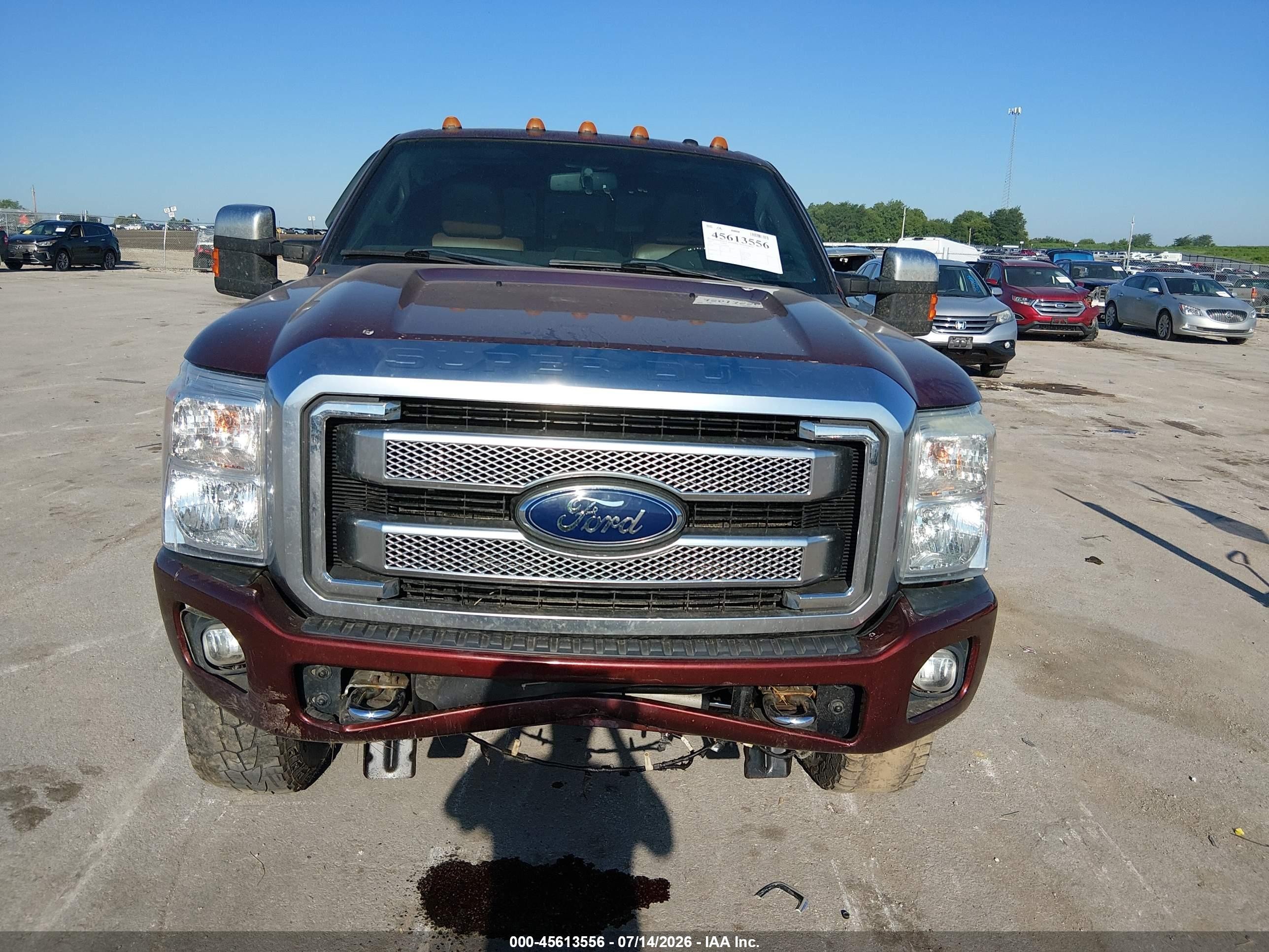 2015 Ford F-250 Lariat Maroon vin: 1FT7W2BT3FEB80859