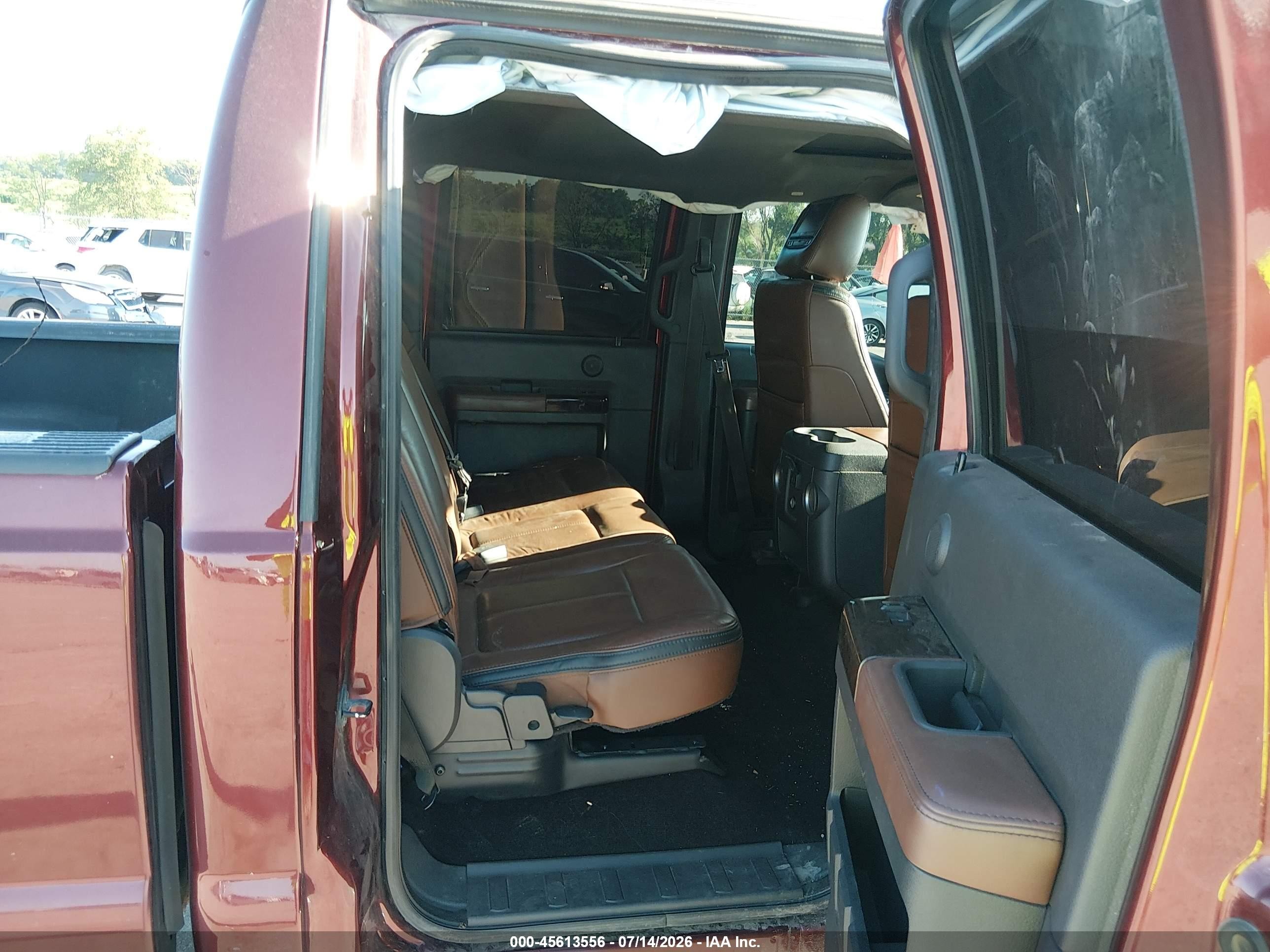 2015 Ford F-250 Lariat Maroon vin: 1FT7W2BT3FEB80859