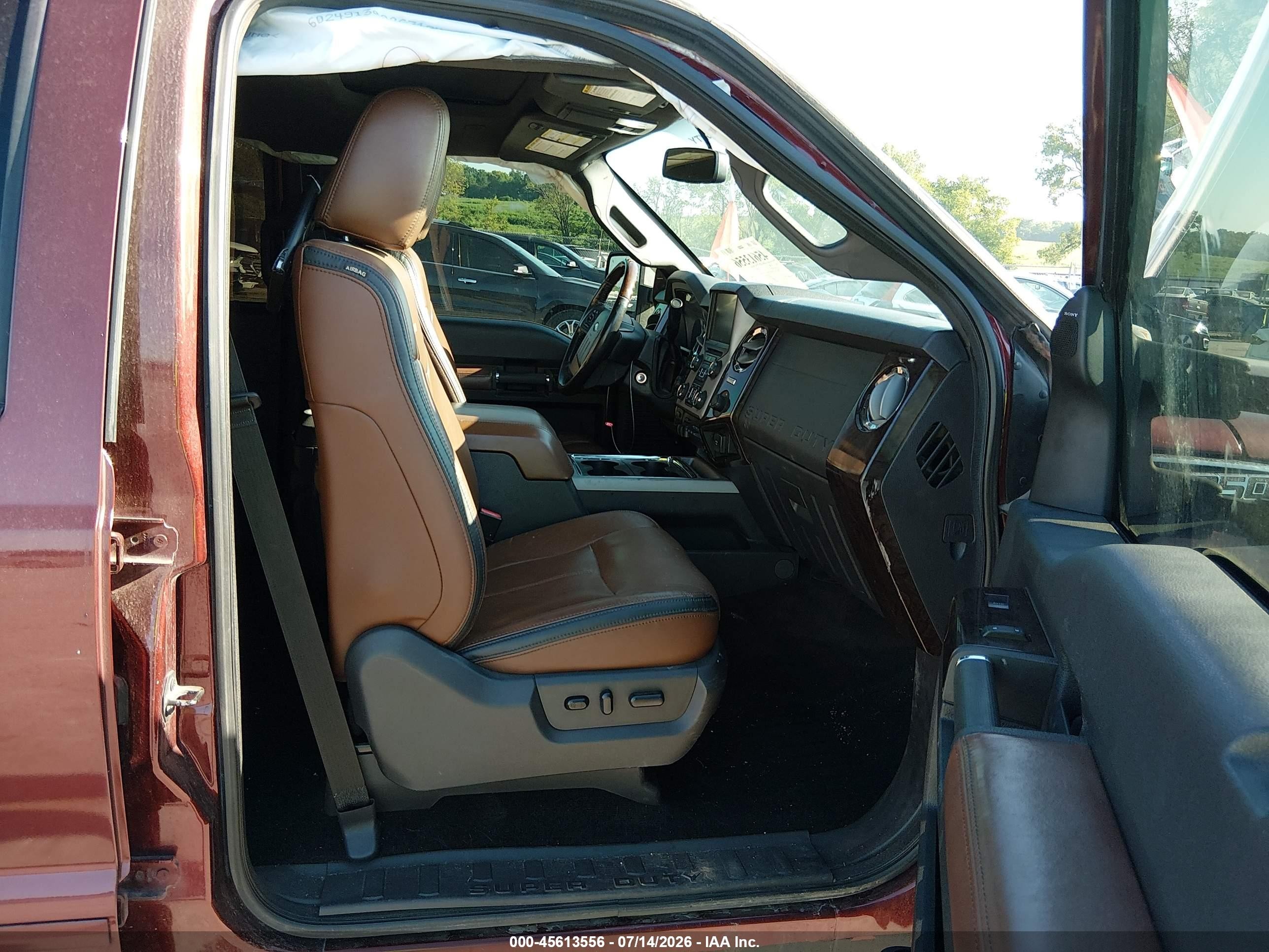 2015 Ford F-250 Lariat Maroon vin: 1FT7W2BT3FEB80859