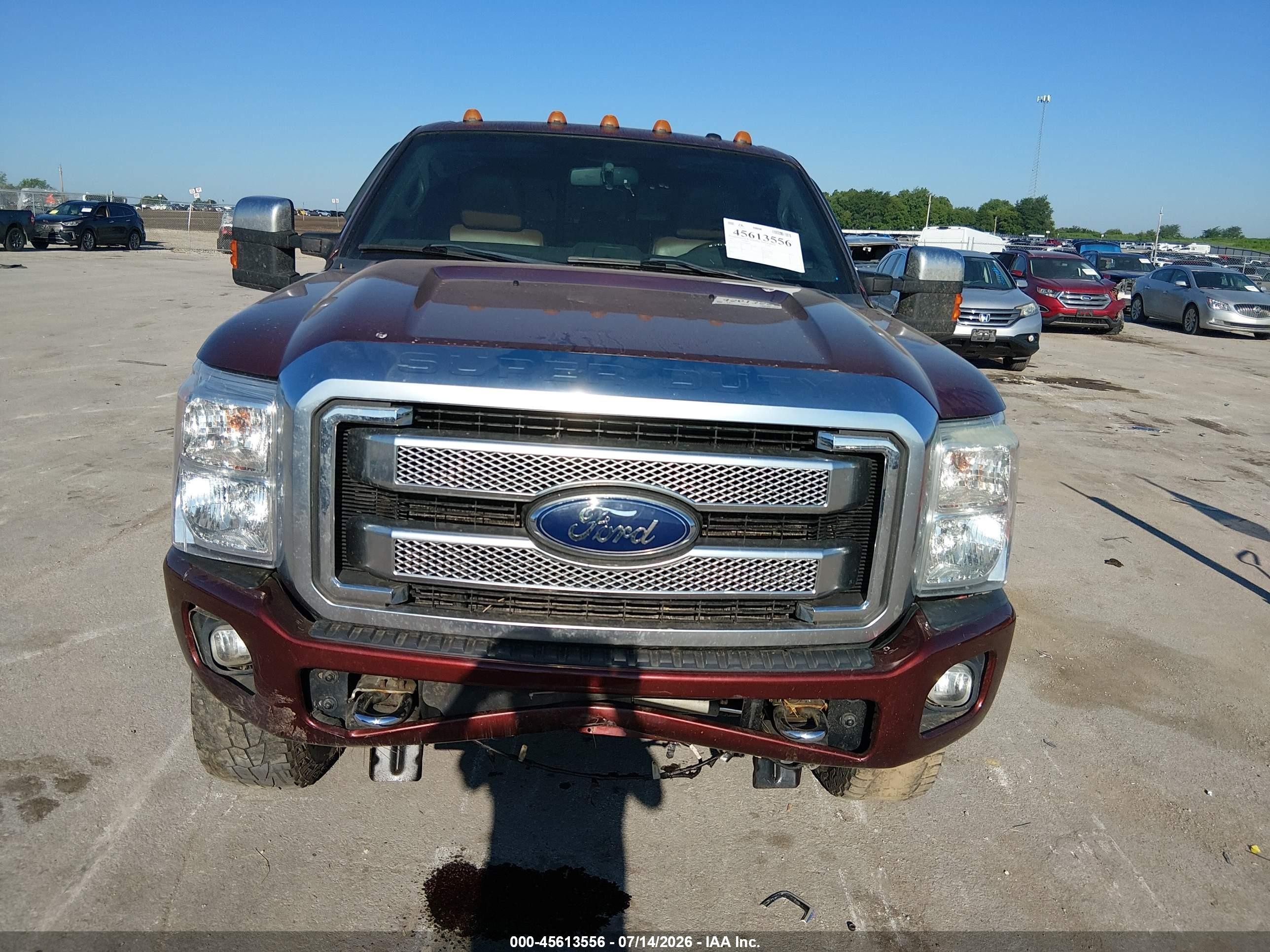 2015 Ford F-250 Lariat Maroon vin: 1FT7W2BT3FEB80859