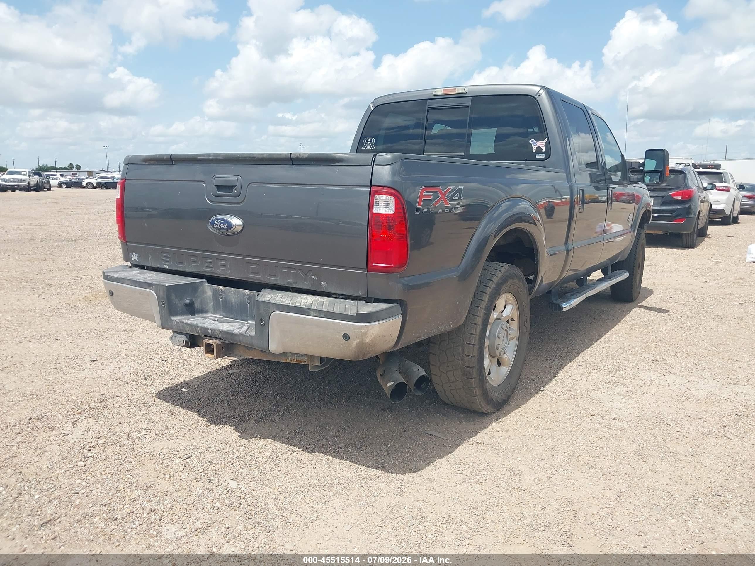 2015 Ford F-250 Lariat Gray vin: 1FT7W2BT3FED40108