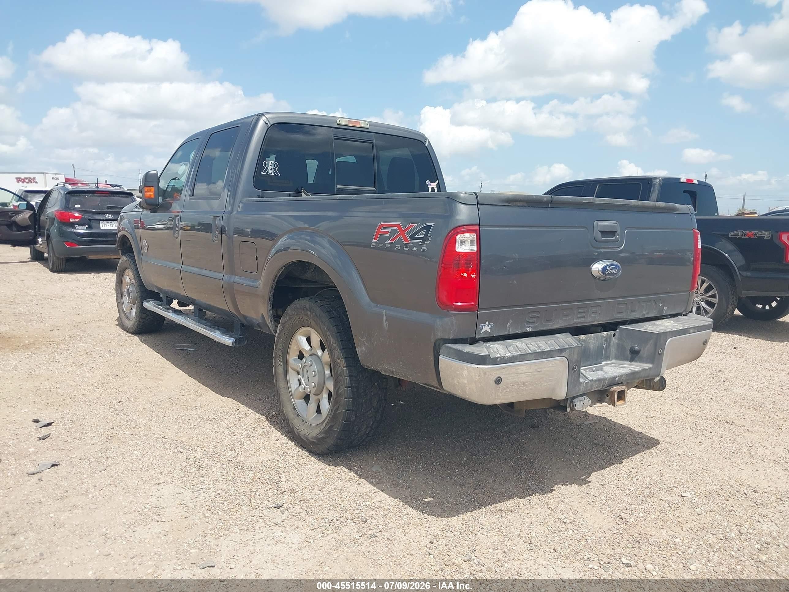 2015 Ford F-250 Lariat Gray vin: 1FT7W2BT3FED40108