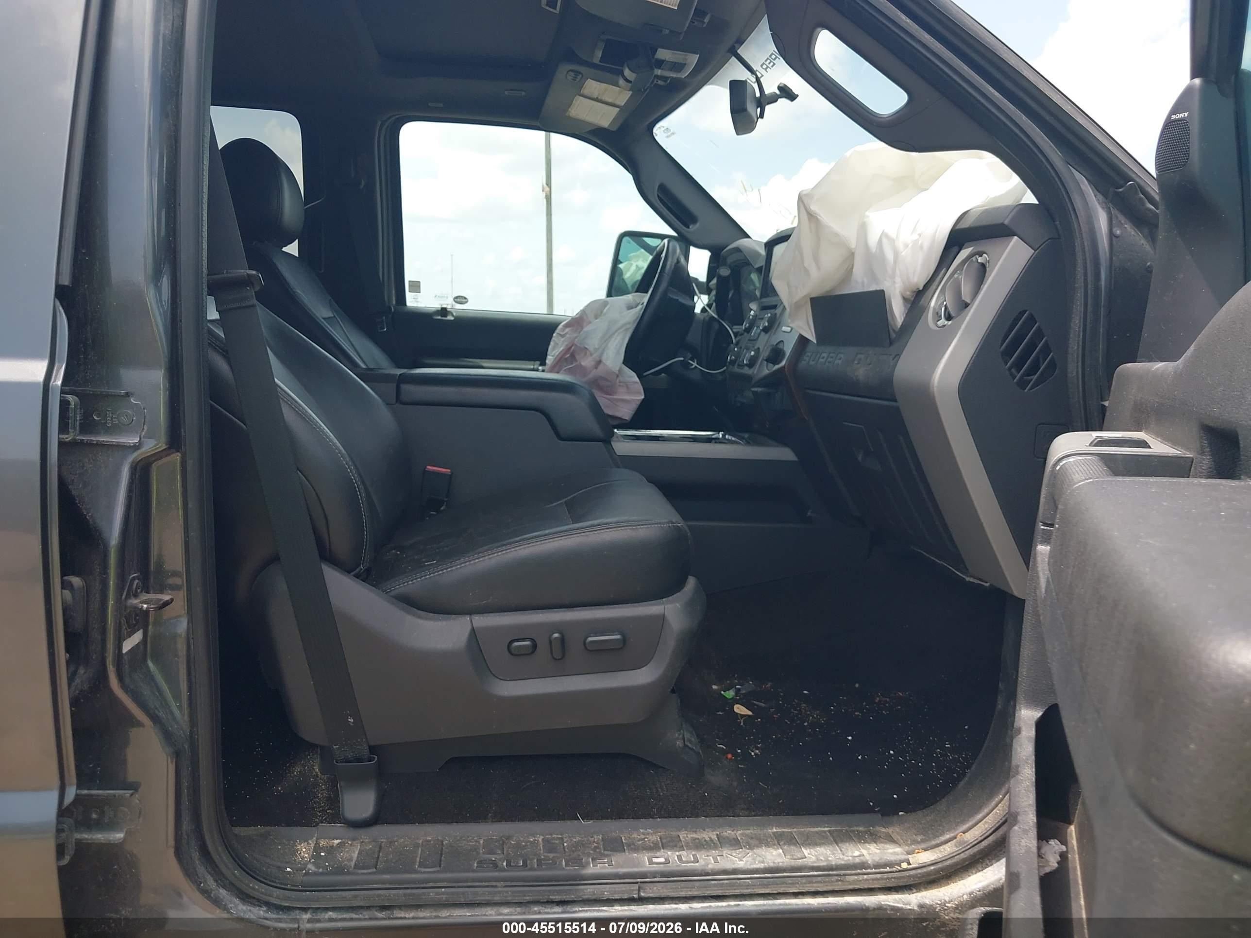 2015 Ford F-250 Lariat Gray vin: 1FT7W2BT3FED40108