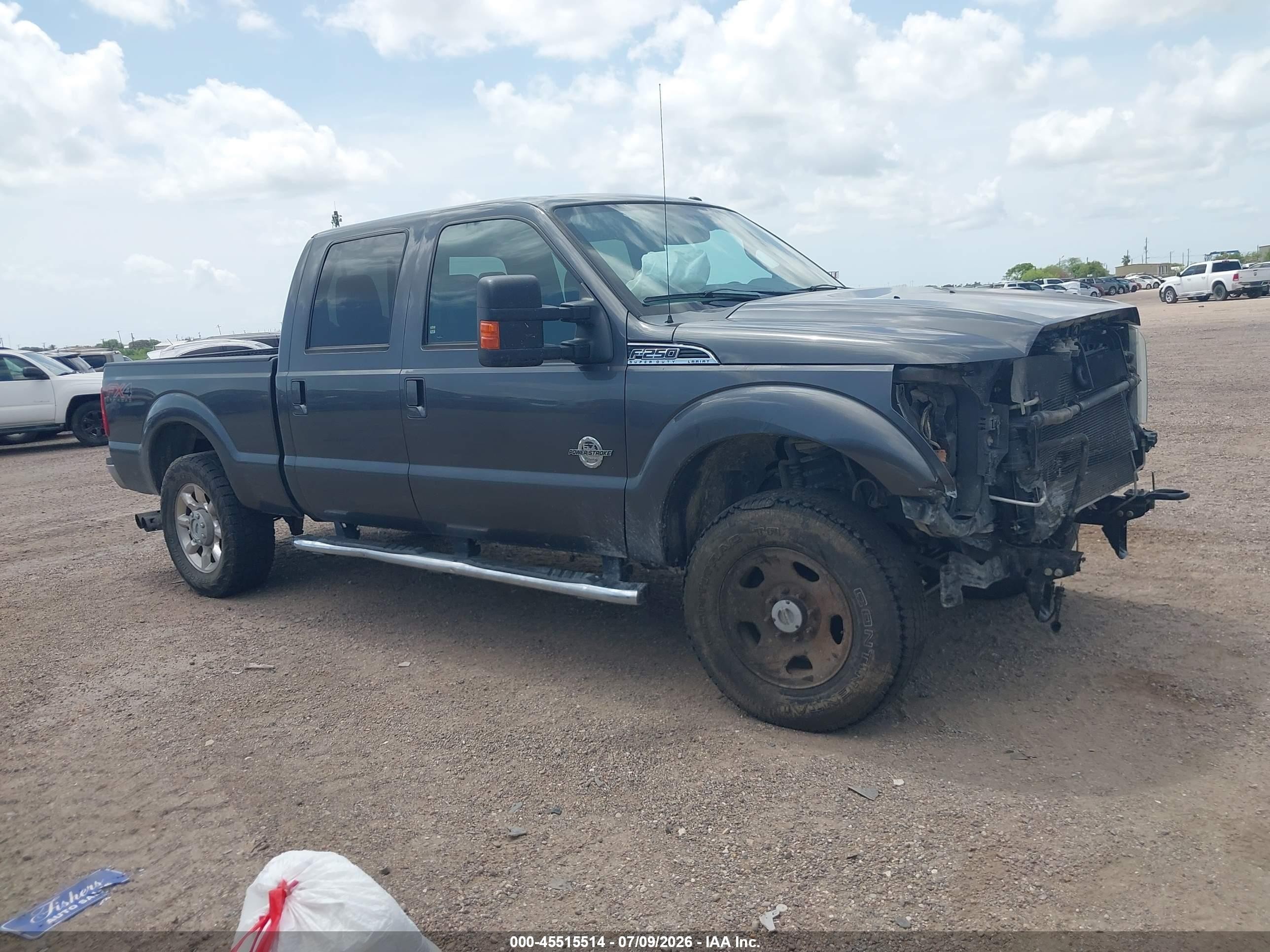 2015 Ford F-250 Lariat Gray vin: 1FT7W2BT3FED40108