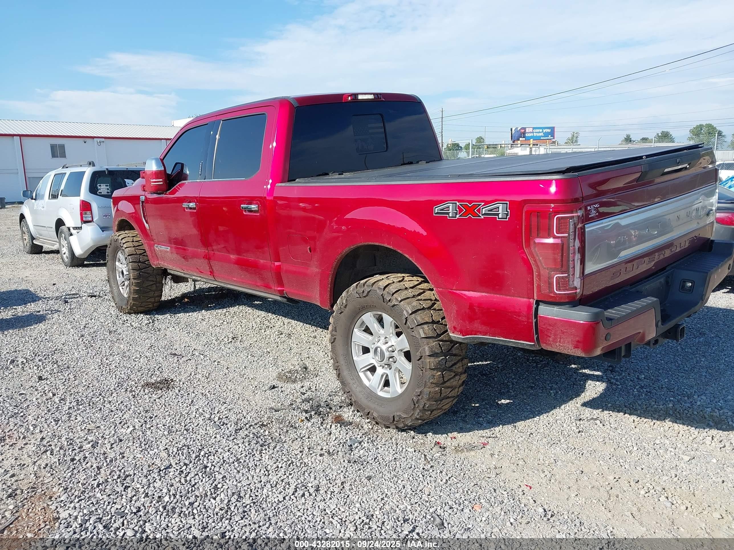 2018 Ford F-250 Platinum Красный vin: 1FT7W2BT3JEB69689