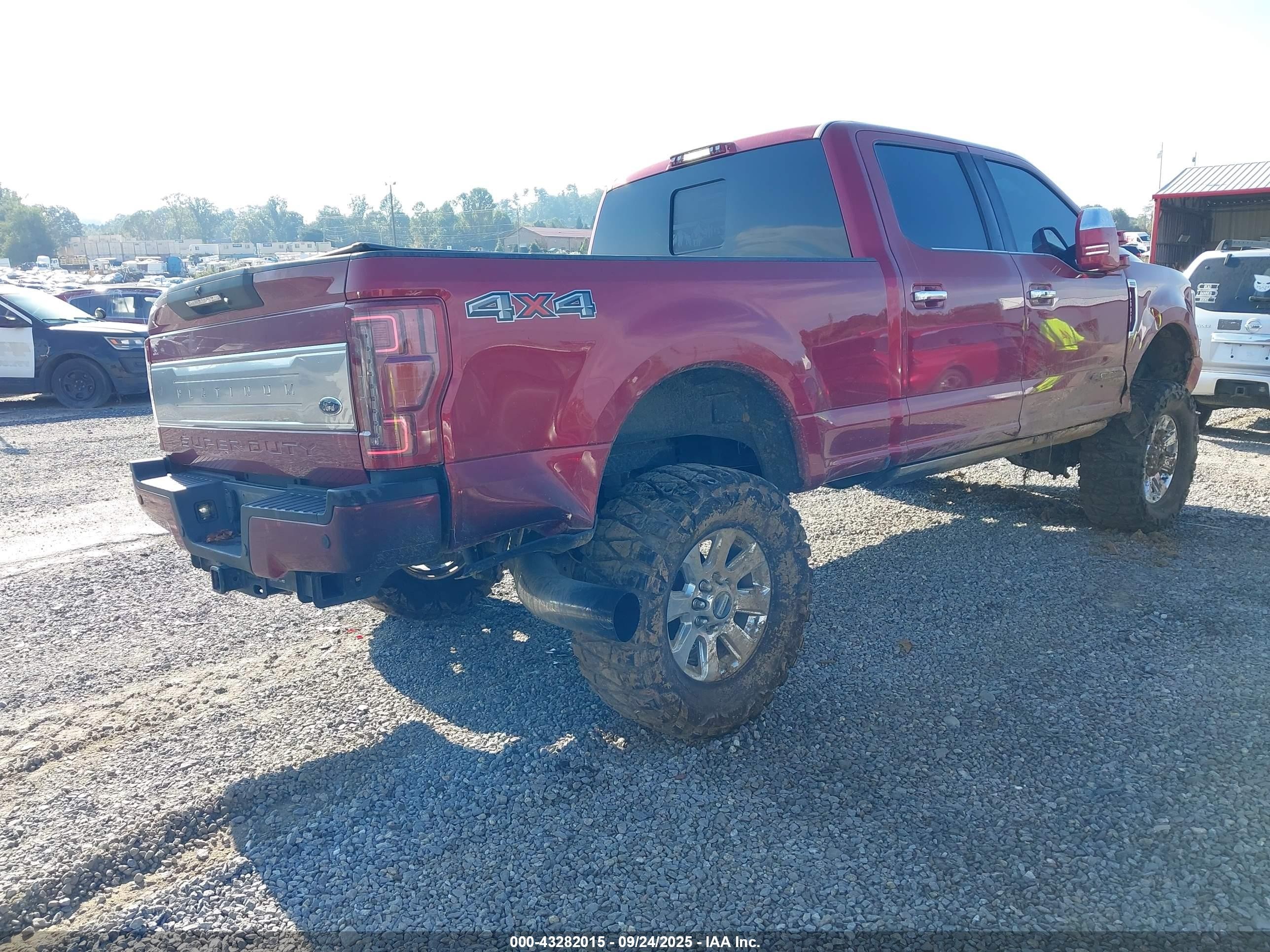 2018 Ford F-250 Platinum Красный vin: 1FT7W2BT3JEB69689