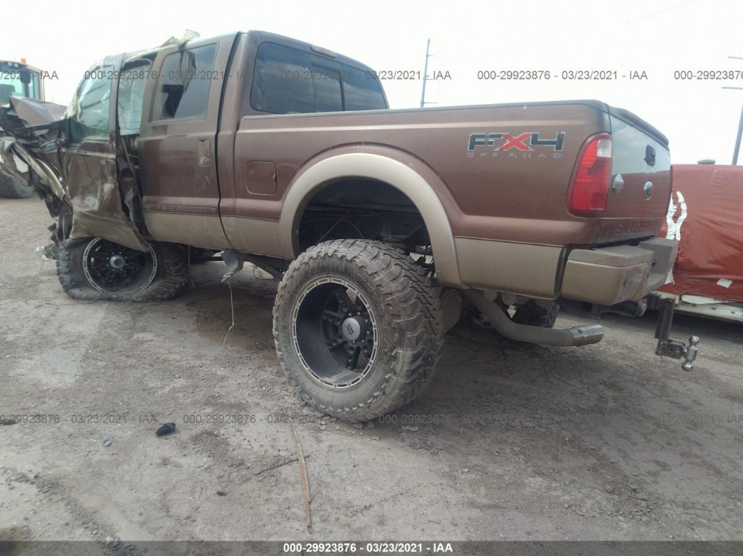 2011 Ford F-250 Lariat Brown vin: 1FT7W2BT4BEB08742