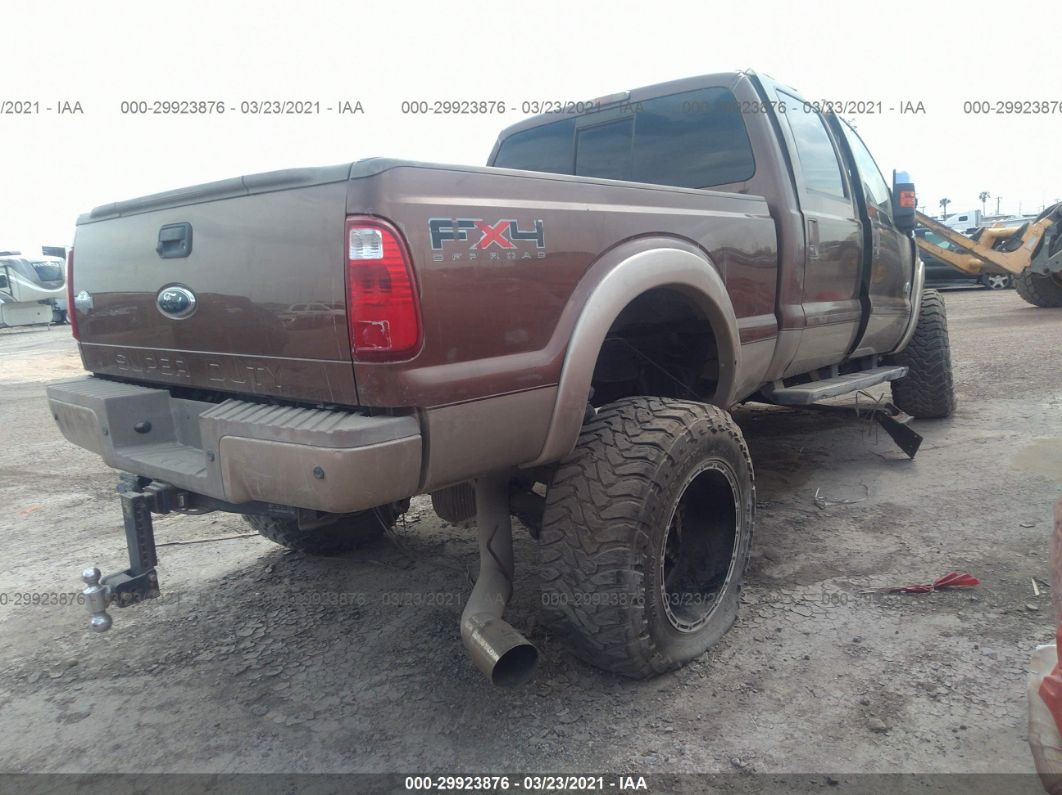 2011 Ford F-250 Lariat Brown vin: 1FT7W2BT4BEB08742