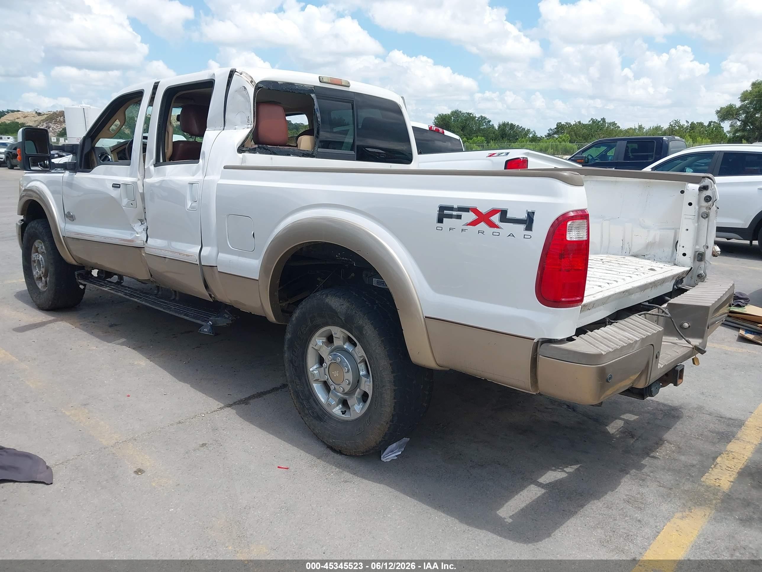 2011 Ford Super Duty F-250 Srw King Ranch White vin: 1FT7W2BT4BEB53227