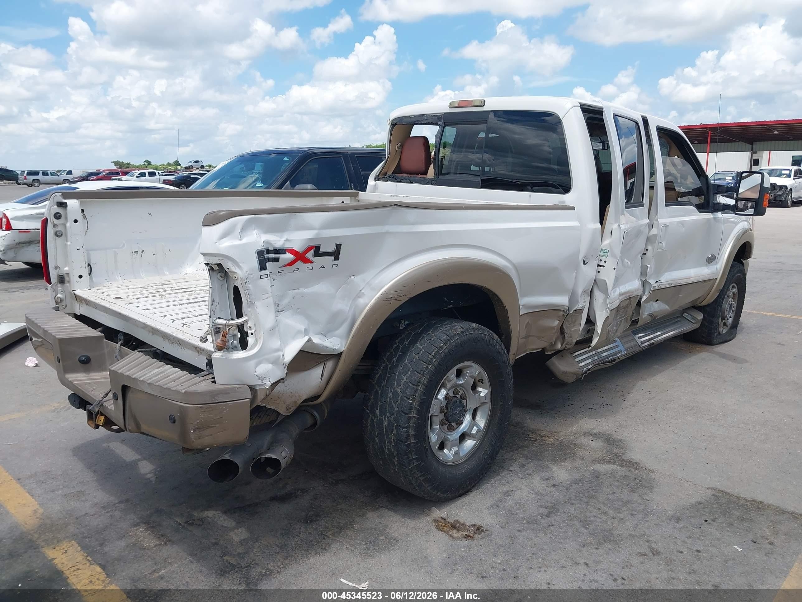 2011 Ford Super Duty F-250 Srw King Ranch White vin: 1FT7W2BT4BEB53227