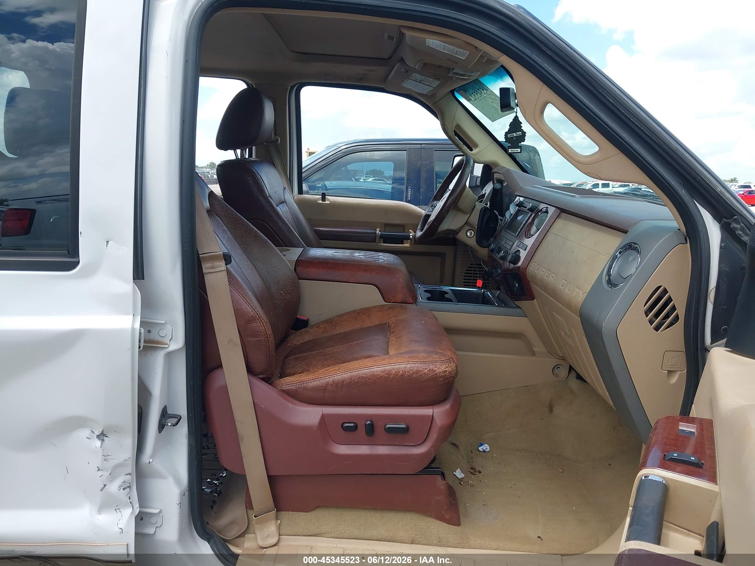 2011 Ford Super Duty F-250 Srw King Ranch White vin: 1FT7W2BT4BEB53227