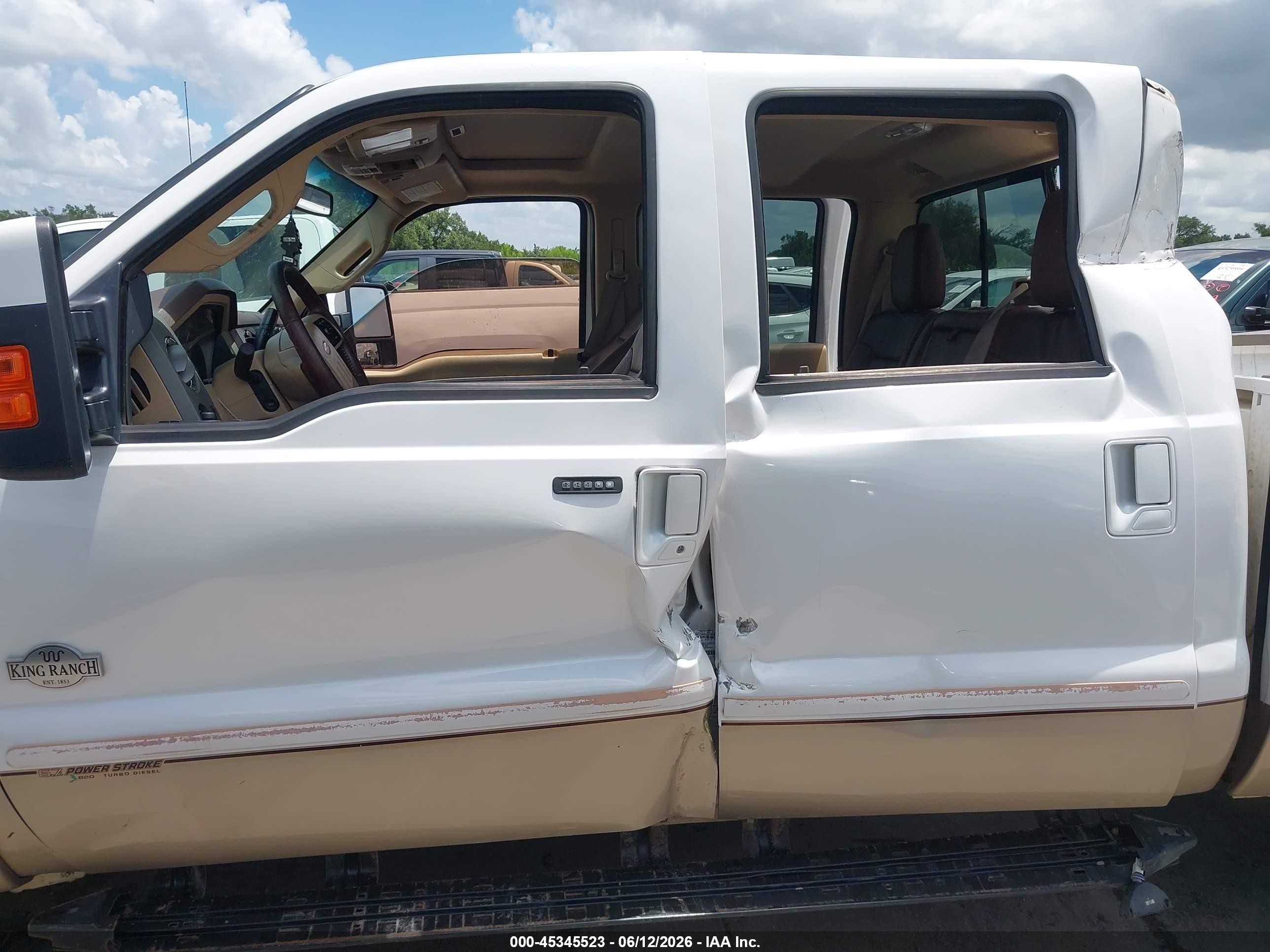 2011 Ford Super Duty F-250 Srw King Ranch White vin: 1FT7W2BT4BEB53227