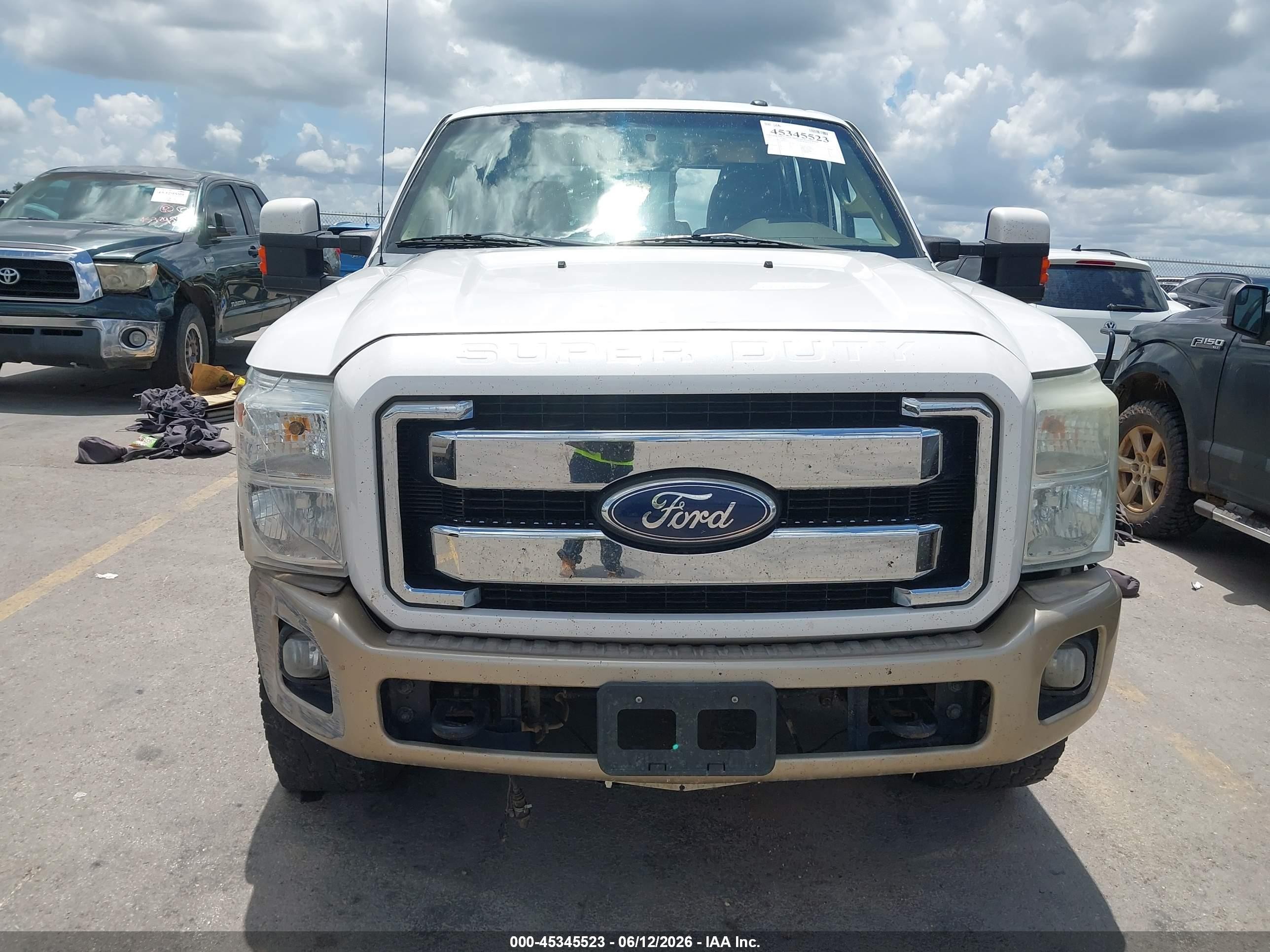 2011 Ford Super Duty F-250 Srw King Ranch White vin: 1FT7W2BT4BEB53227