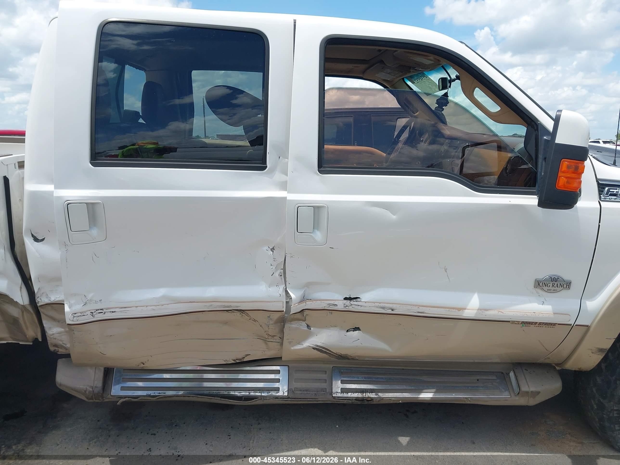 2011 Ford Super Duty F-250 Srw King Ranch White vin: 1FT7W2BT4BEB53227