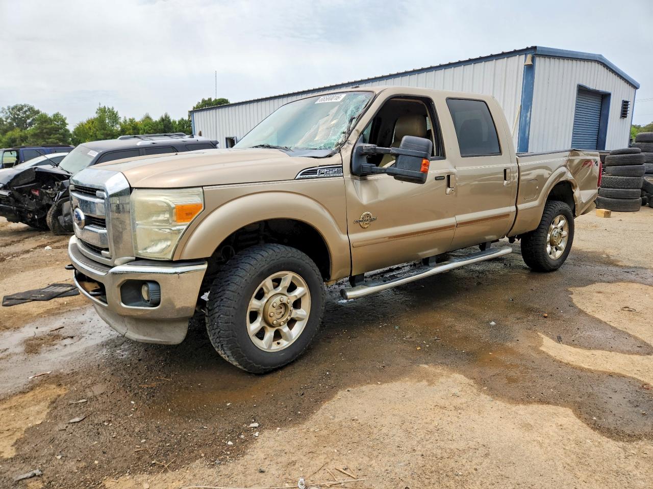 2012 Ford F250 Super Duty Золотой vin: 1FT7W2BT4CEA10327