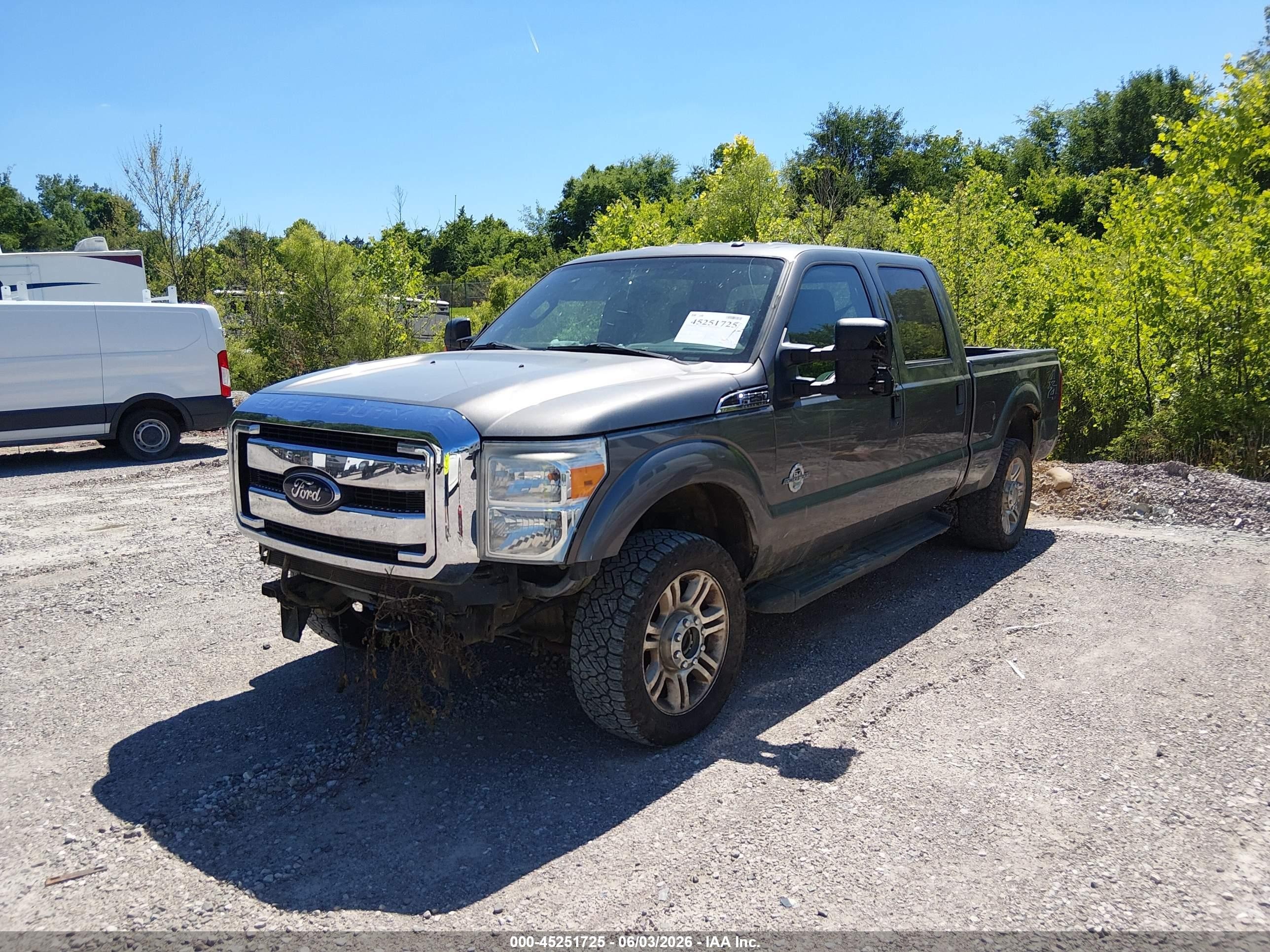 2012 Ford F-250 Xlt Gray vin: 1FT7W2BT4CEB02747