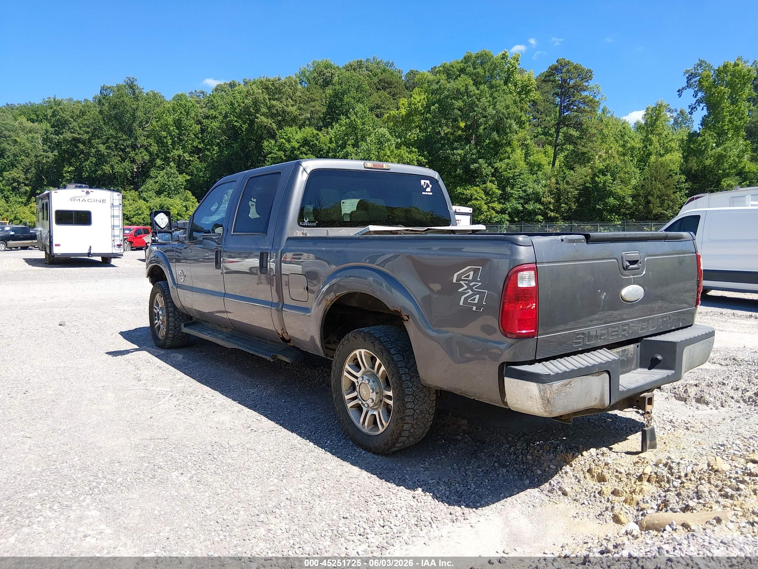 2012 Ford F-250 Xlt Gray vin: 1FT7W2BT4CEB02747
