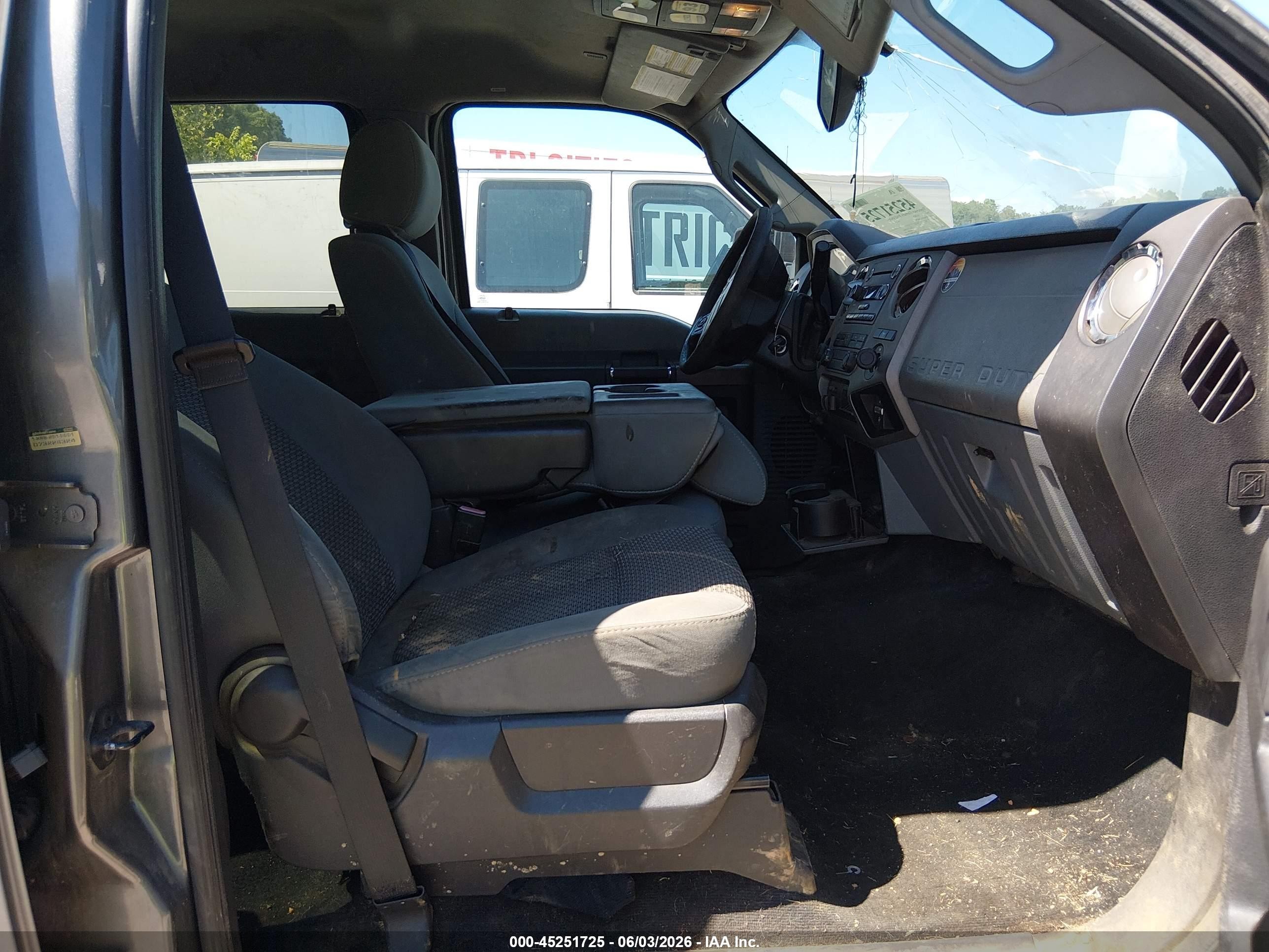2012 Ford F-250 Xlt Gray vin: 1FT7W2BT4CEB02747